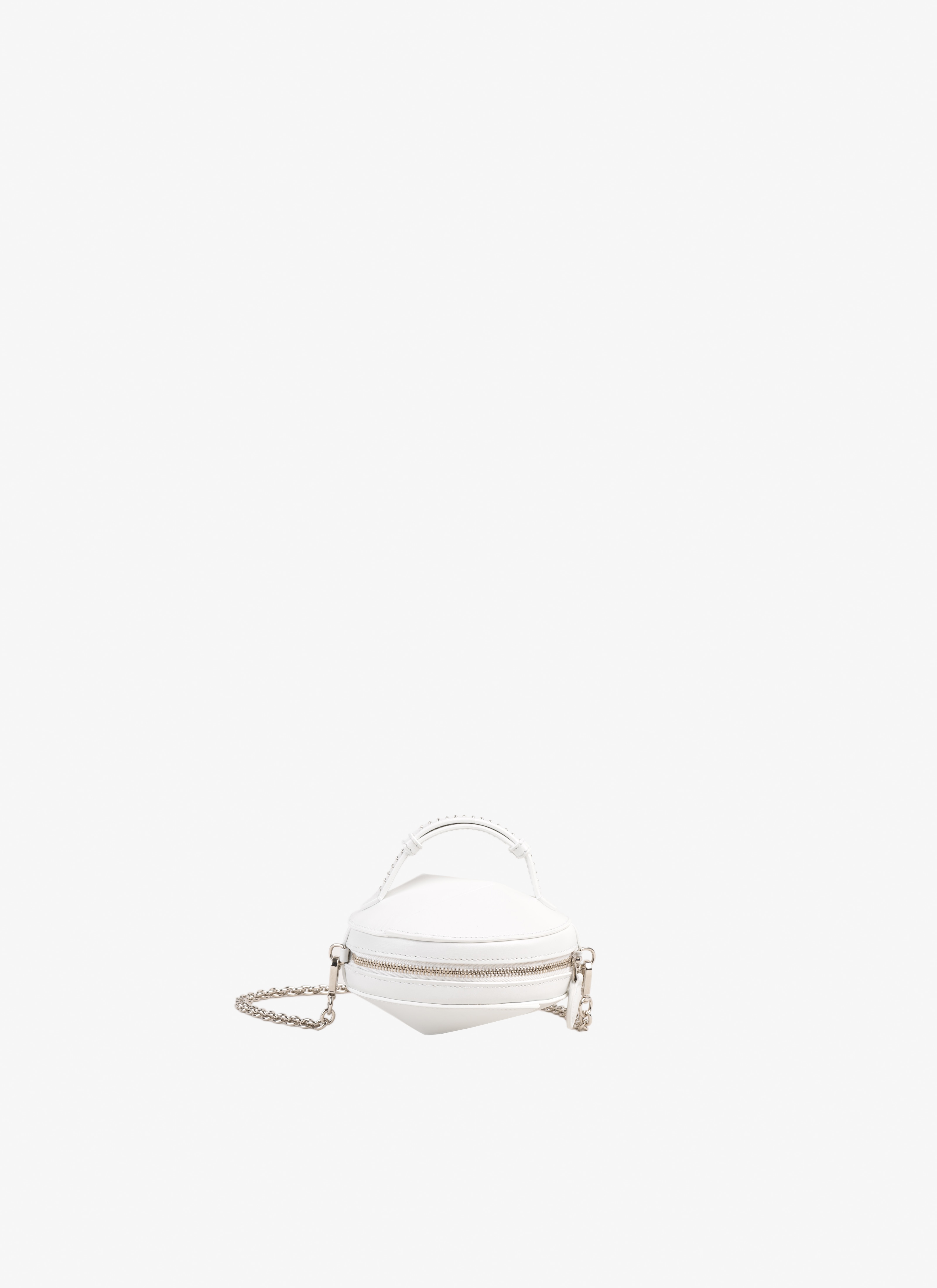 ALAÏA オプティックホワイト ELLIPSE　レザーバッグ
