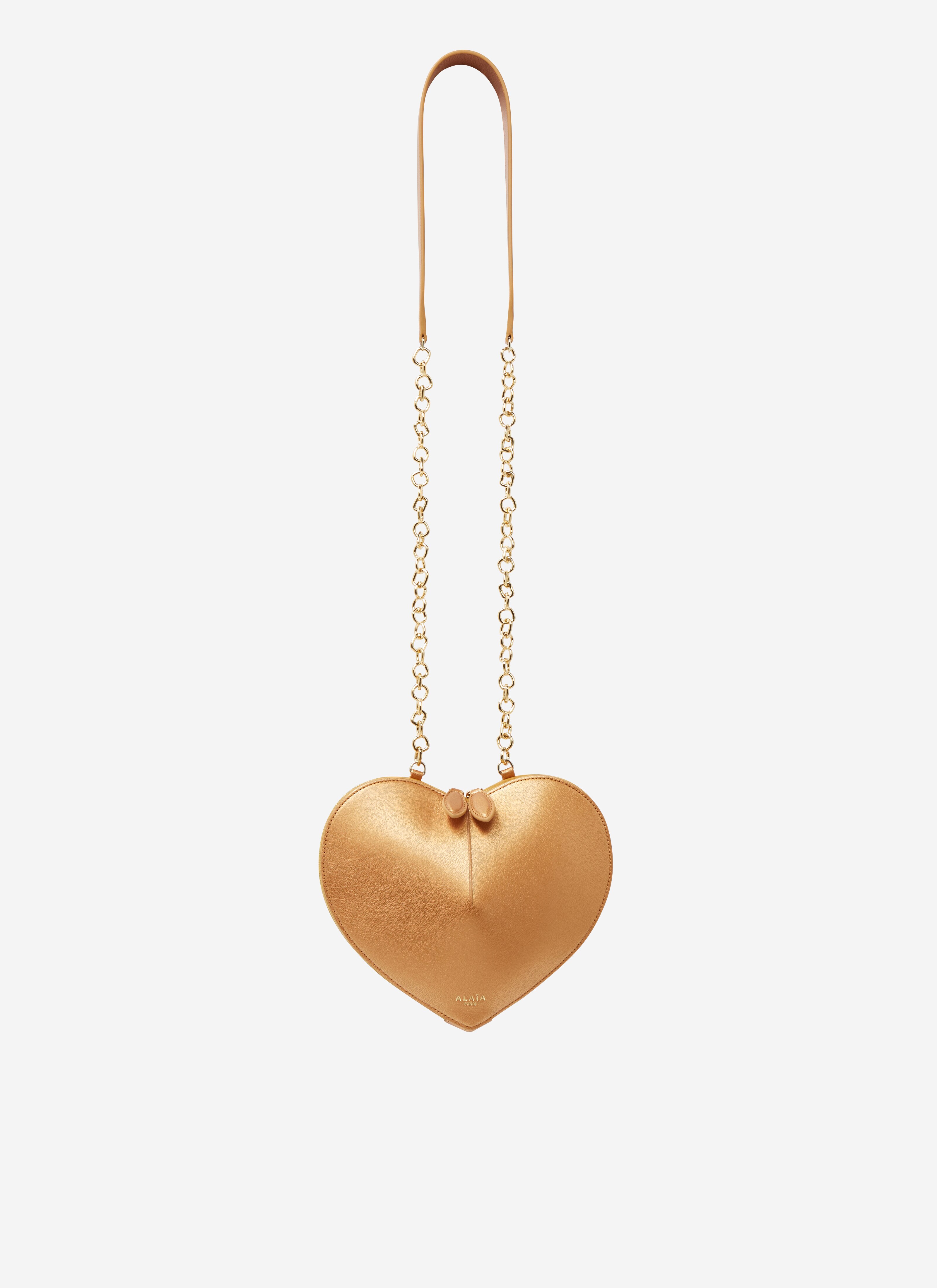 Le Cœur with chain bag in goatskin - maison-alaia.com