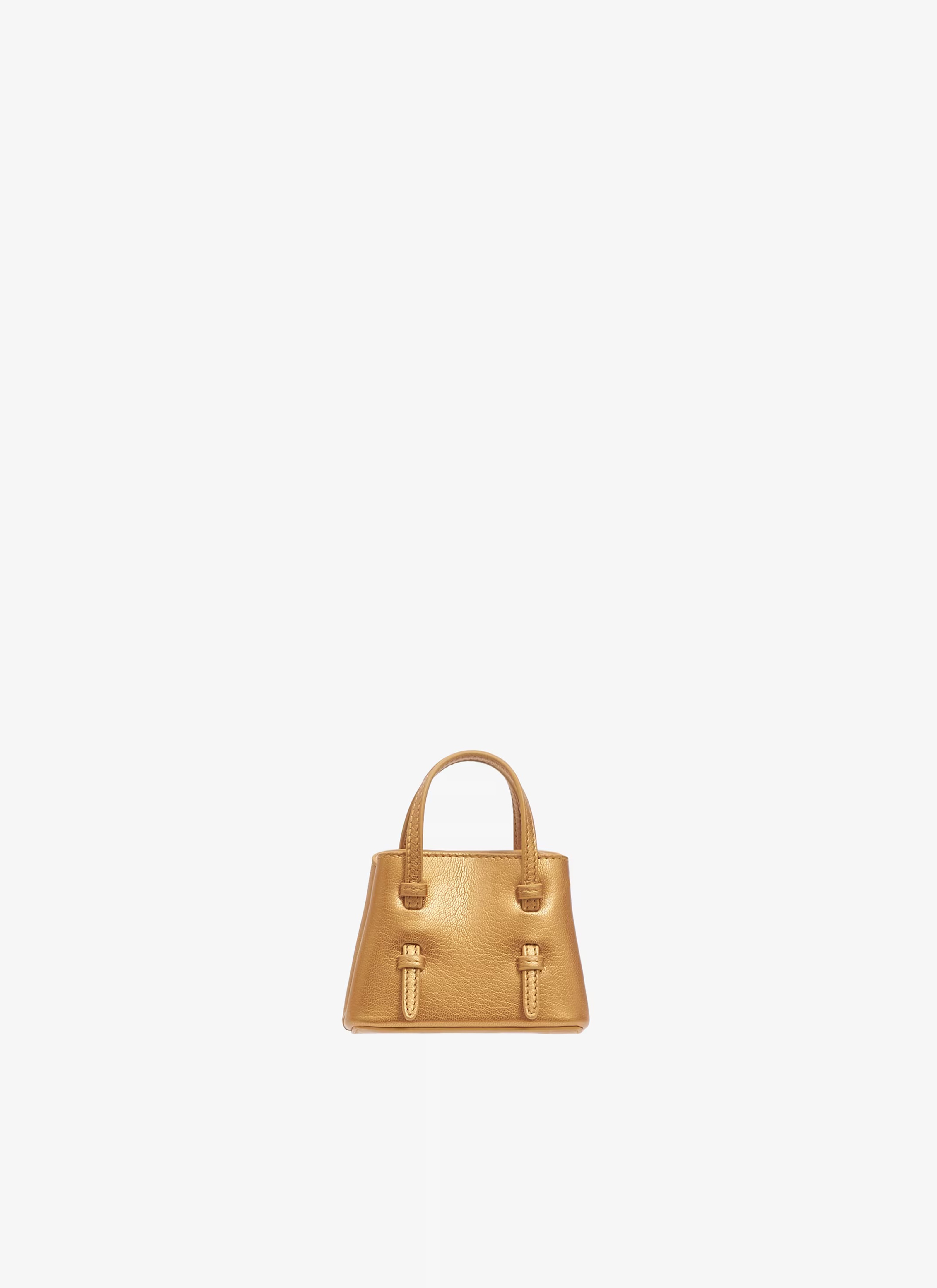 Mini Mina bag in metallic goatskin  - maison-alaia.com