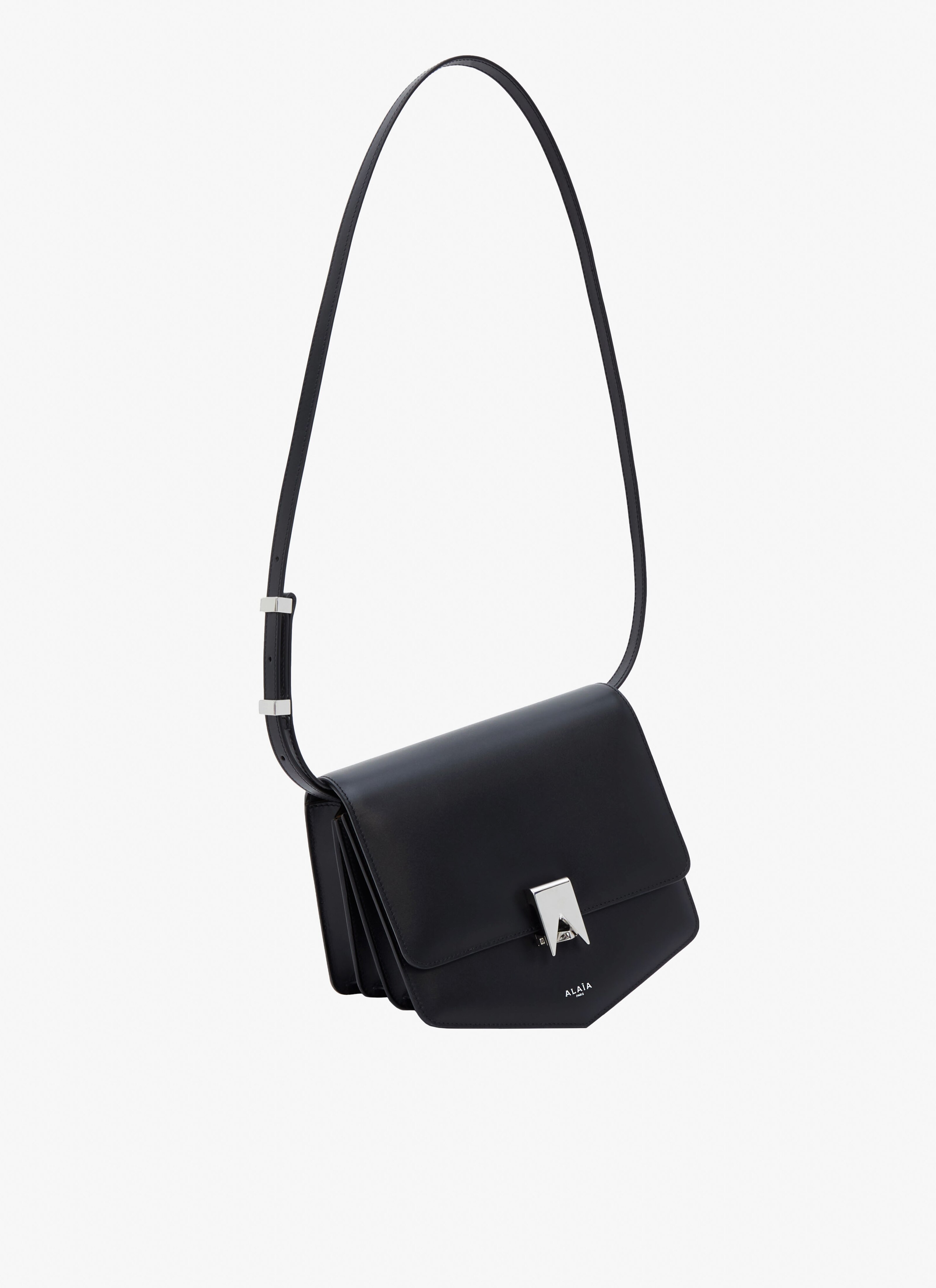 ALAÏA BLACK LE PAPA BAG IN CALFSKIN