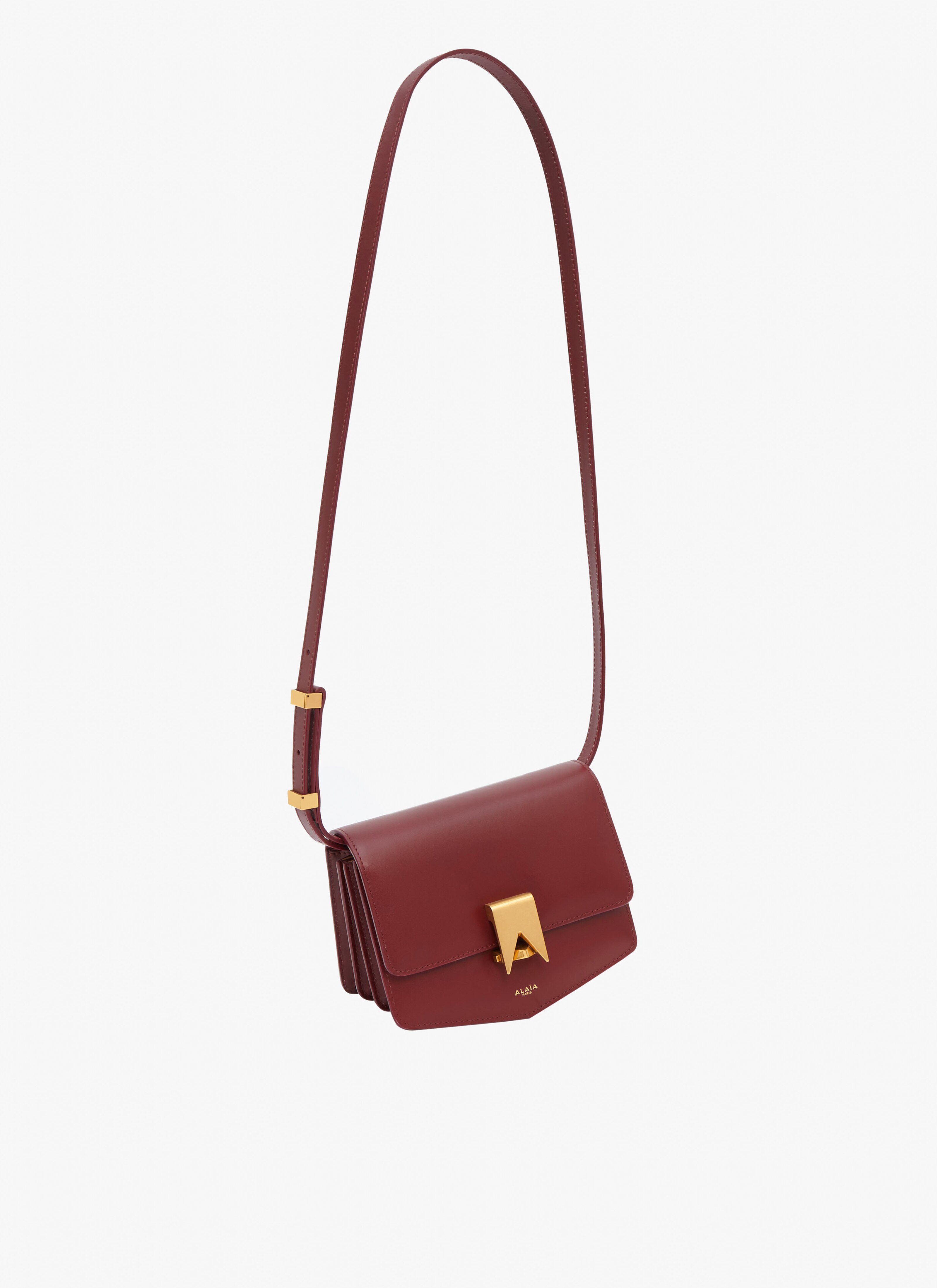ALAÏA RED LE PAPA SMALL BAG IN CALFSKIN