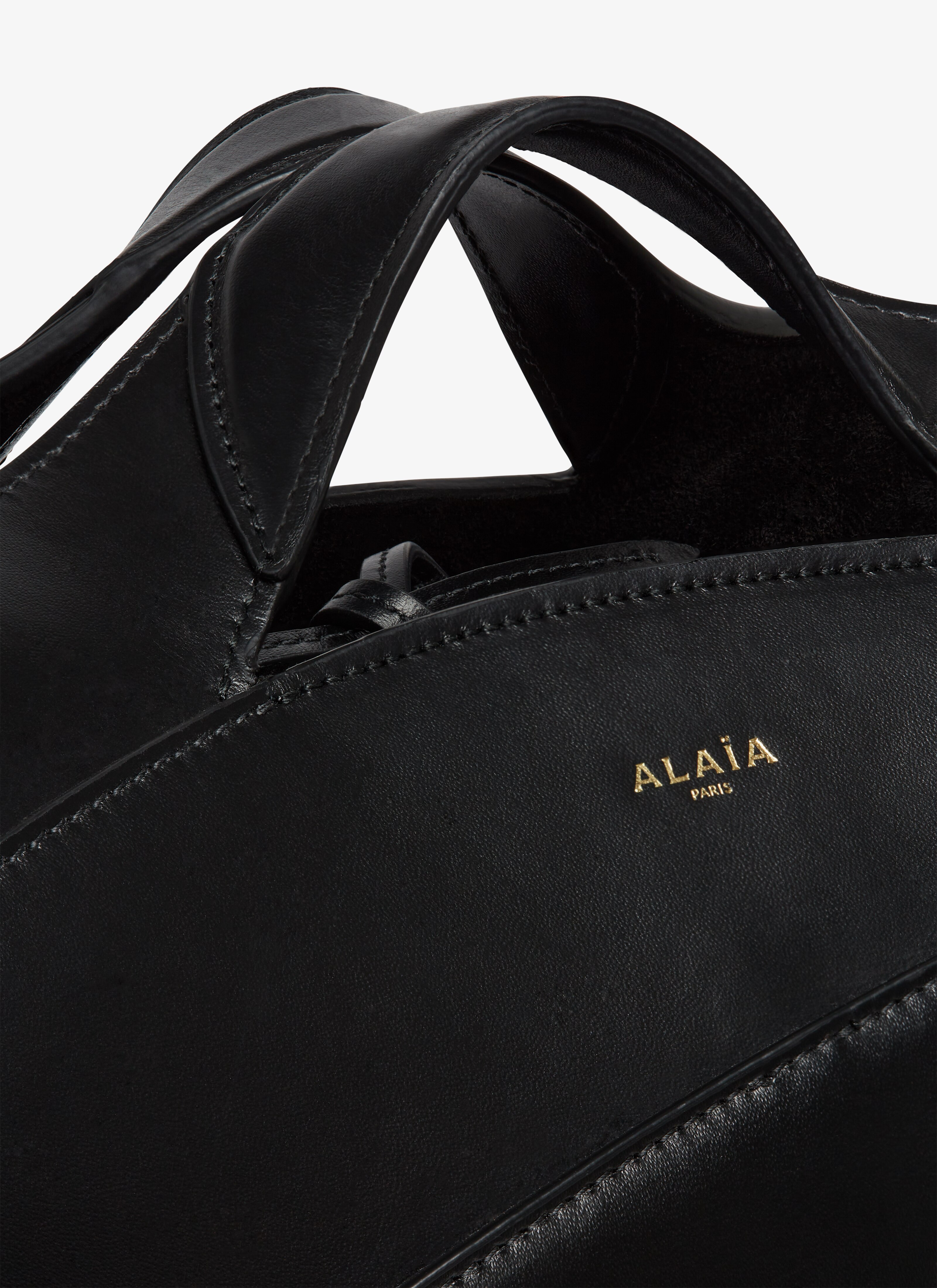 ALAÏA BLACK KHAIMA MEDIUM BAG IN CALFSKIN