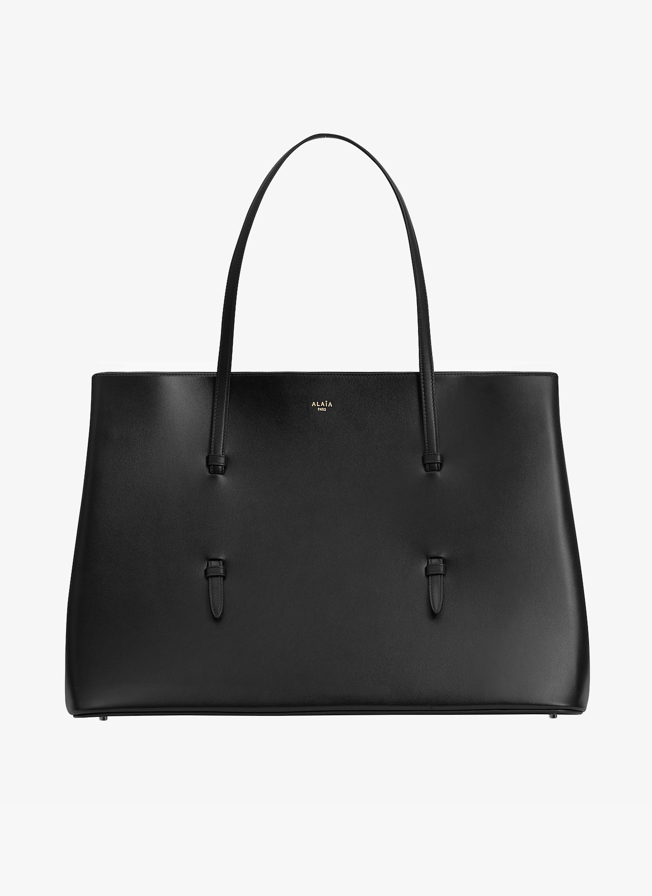 Women's Black Mina 50 Bag In Lux Calfskin ALAÏA MX