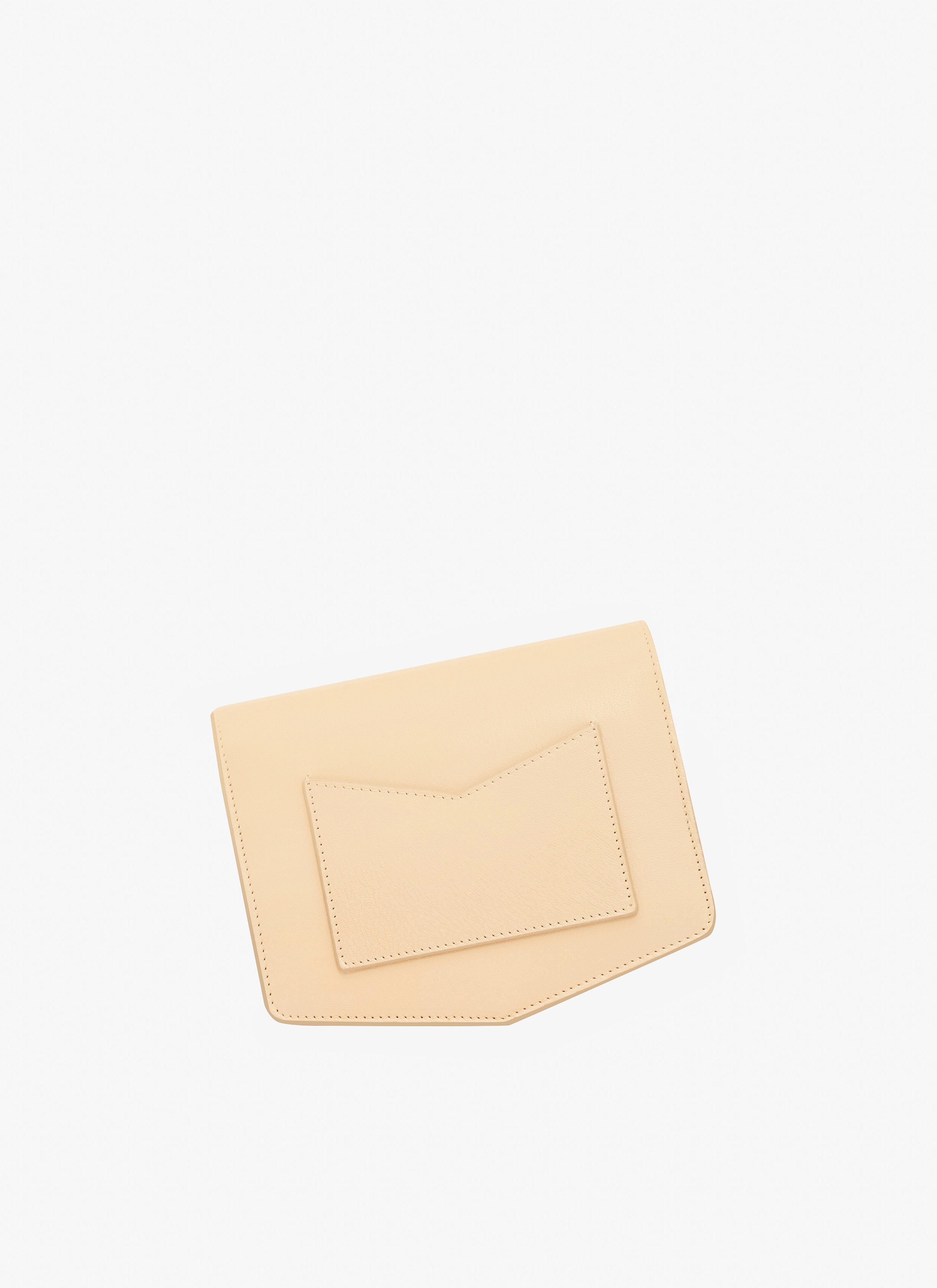 ALAÏA BEIGE LE PAPA WITH CHAIN SMALL BAG IN SHINY GOATSKIN