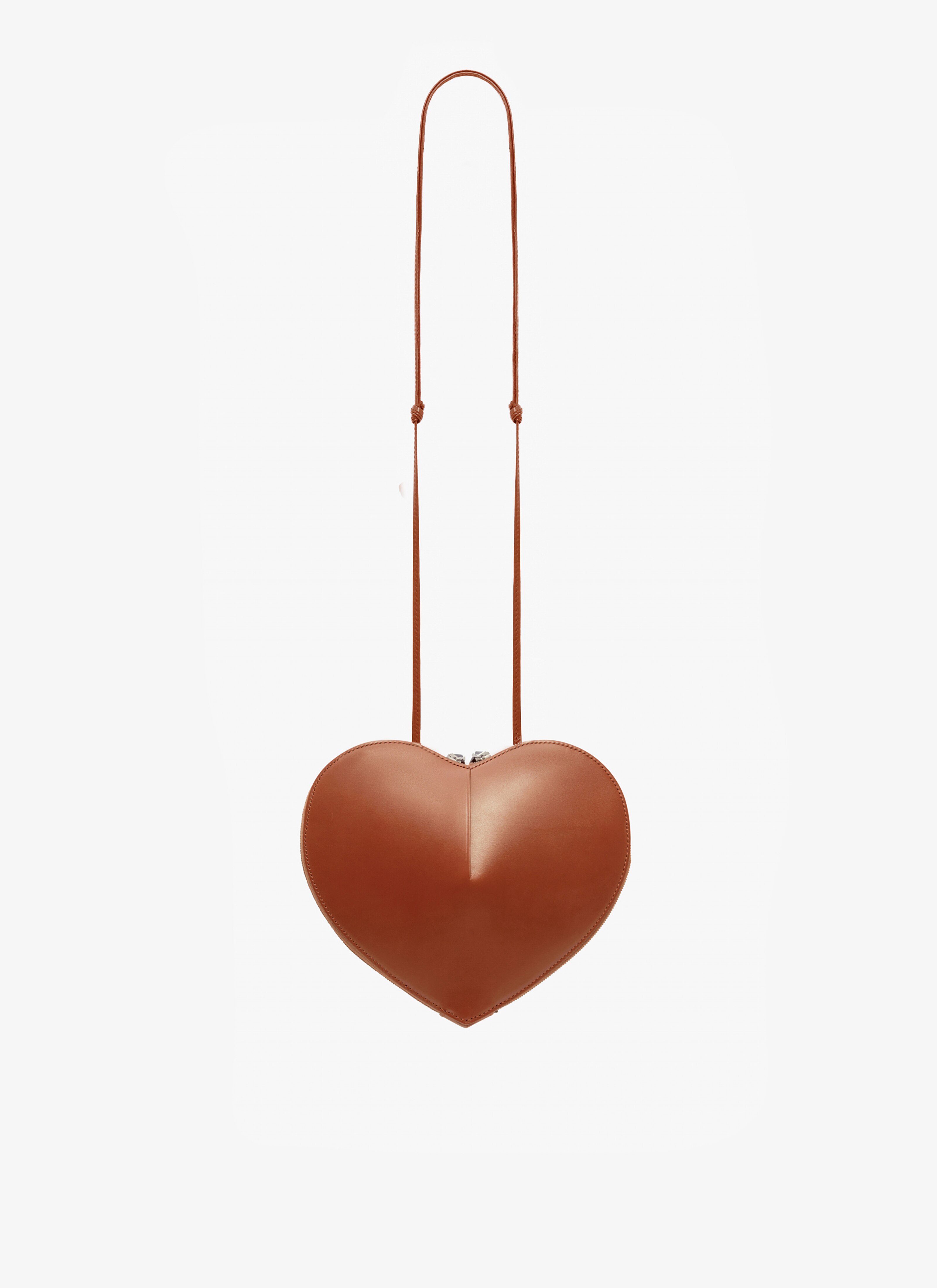 ALAÏA BROWN LE CŒUR BAG IN CALFSKIN