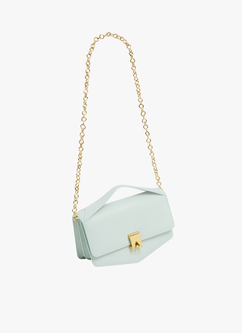 Le Papa east west with chain bag in shiny goatskin - maison-alaia.com
