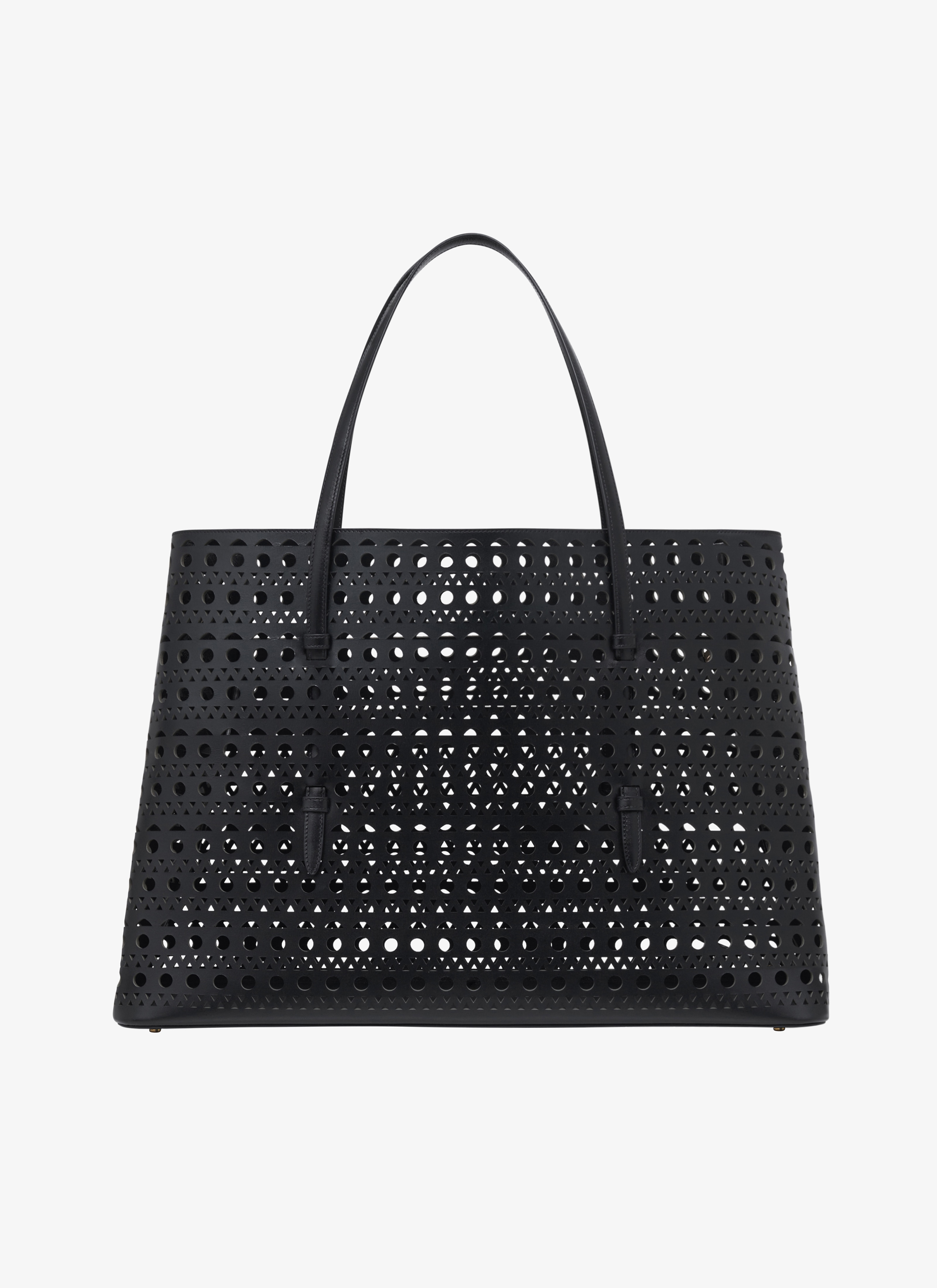 Le Coeur Studded Leather Shoulder Bag in Black - Alaia