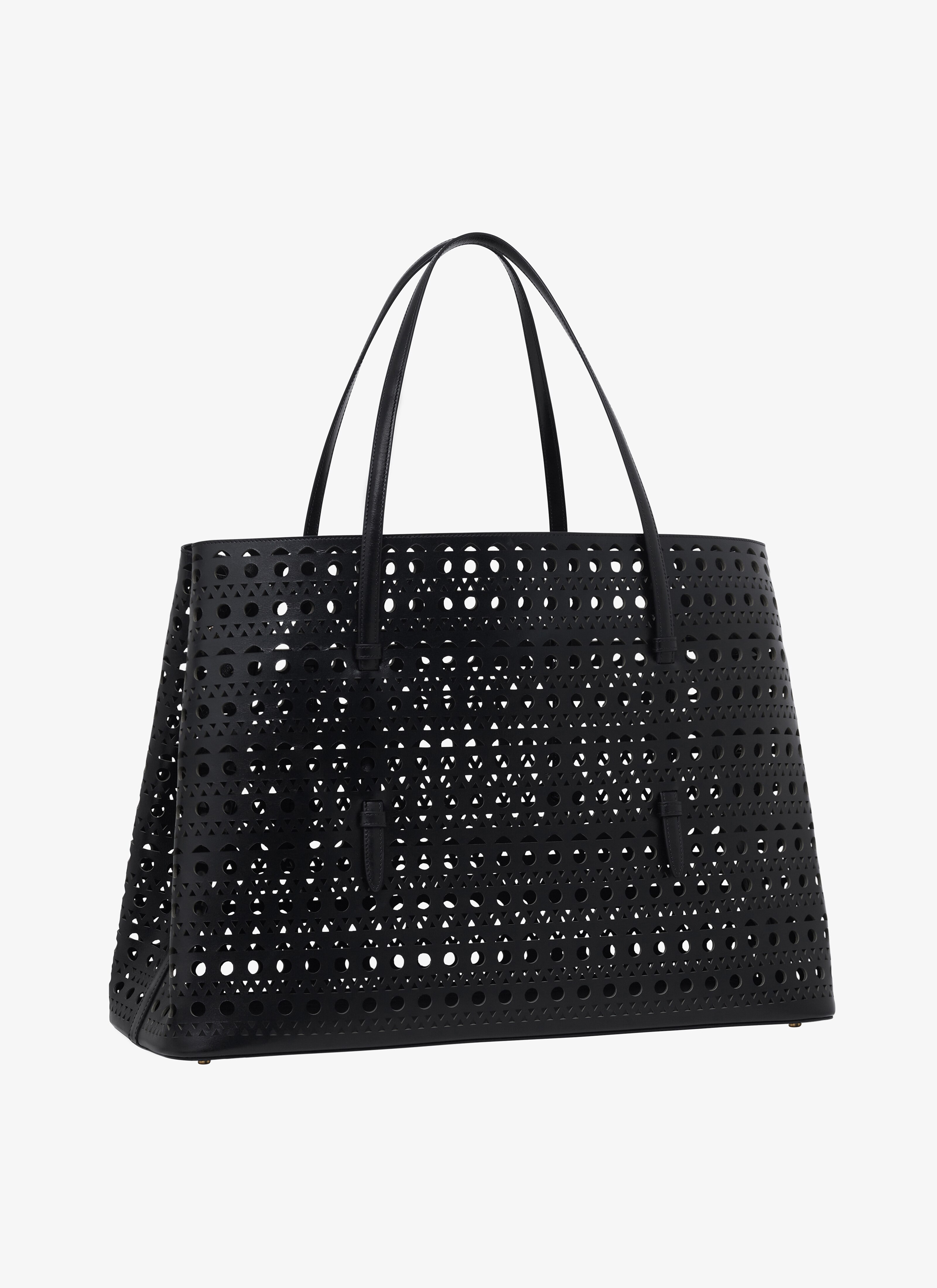 ALAÏA BLACK MINA 50 BAG IN VIENNE CALFSKIN