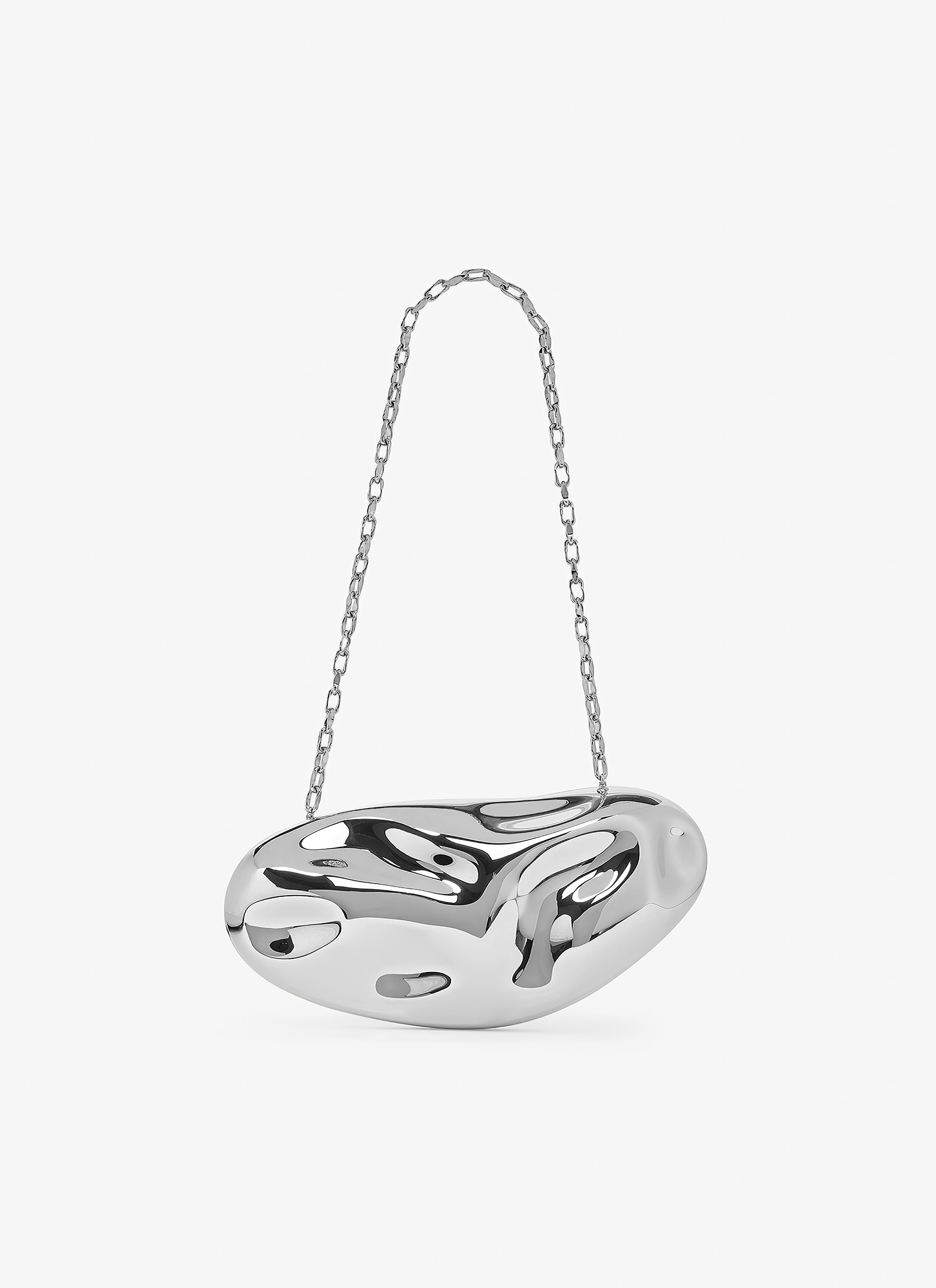 Fluide minaudiere bag in aluminium - maison-alaia.com