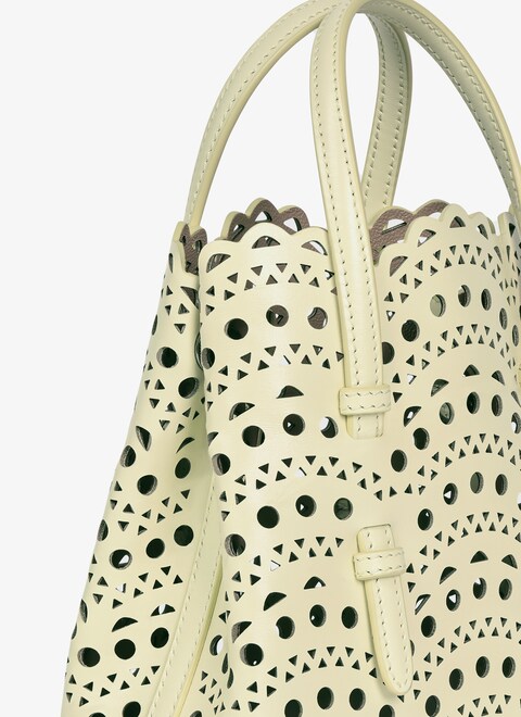 BORSA MINA 16 IN PELLE DI VITELLO VIENNE A ONDE - maison-alaia.com