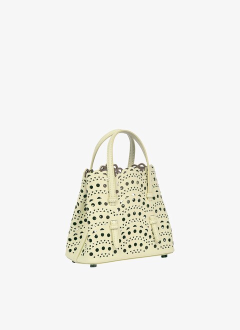 BORSA MINA 16 IN PELLE DI VITELLO VIENNE A ONDE - maison-alaia.com