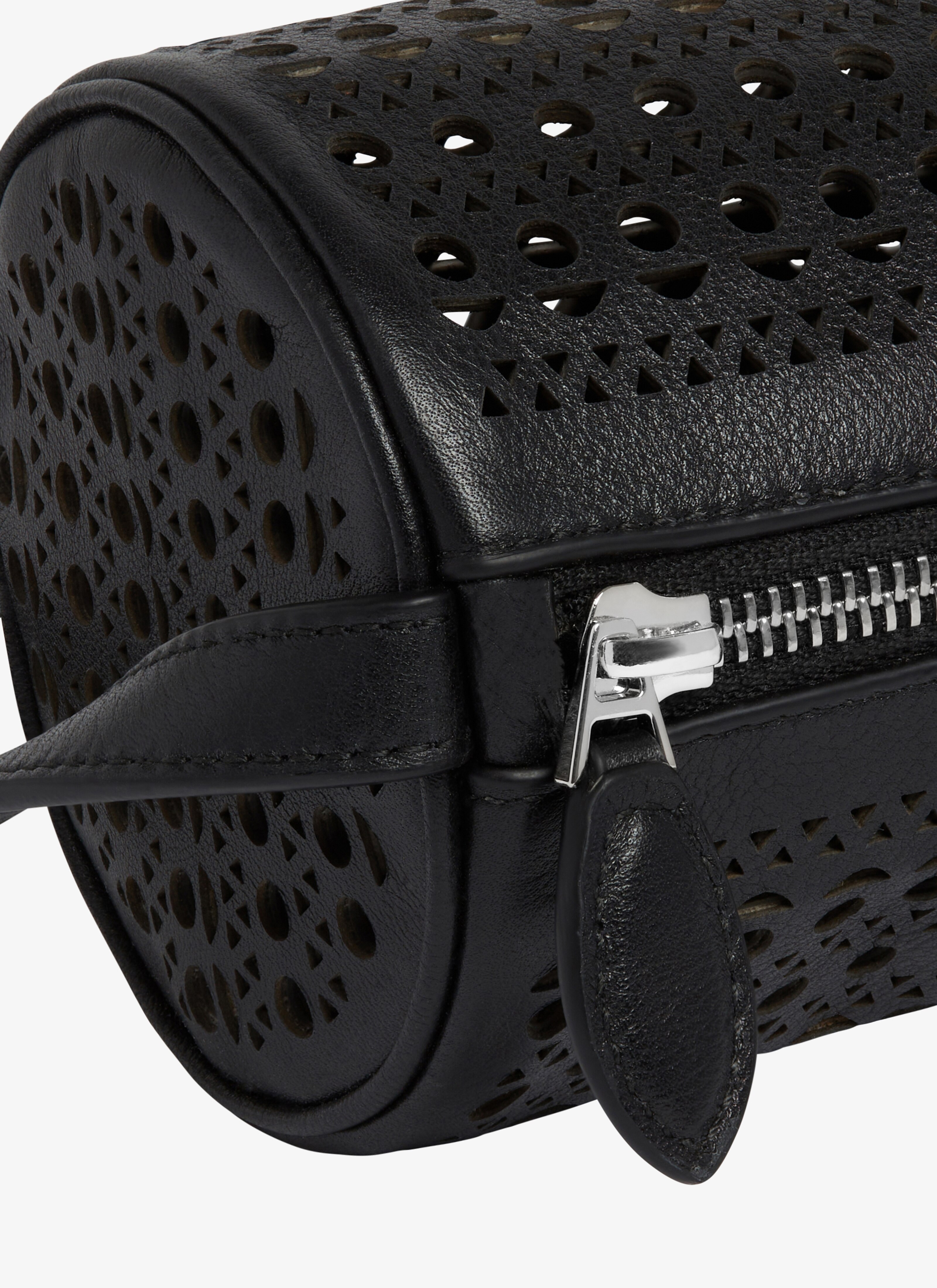 ALAÏA BLACK TUBE BAG IN CALFSKIN