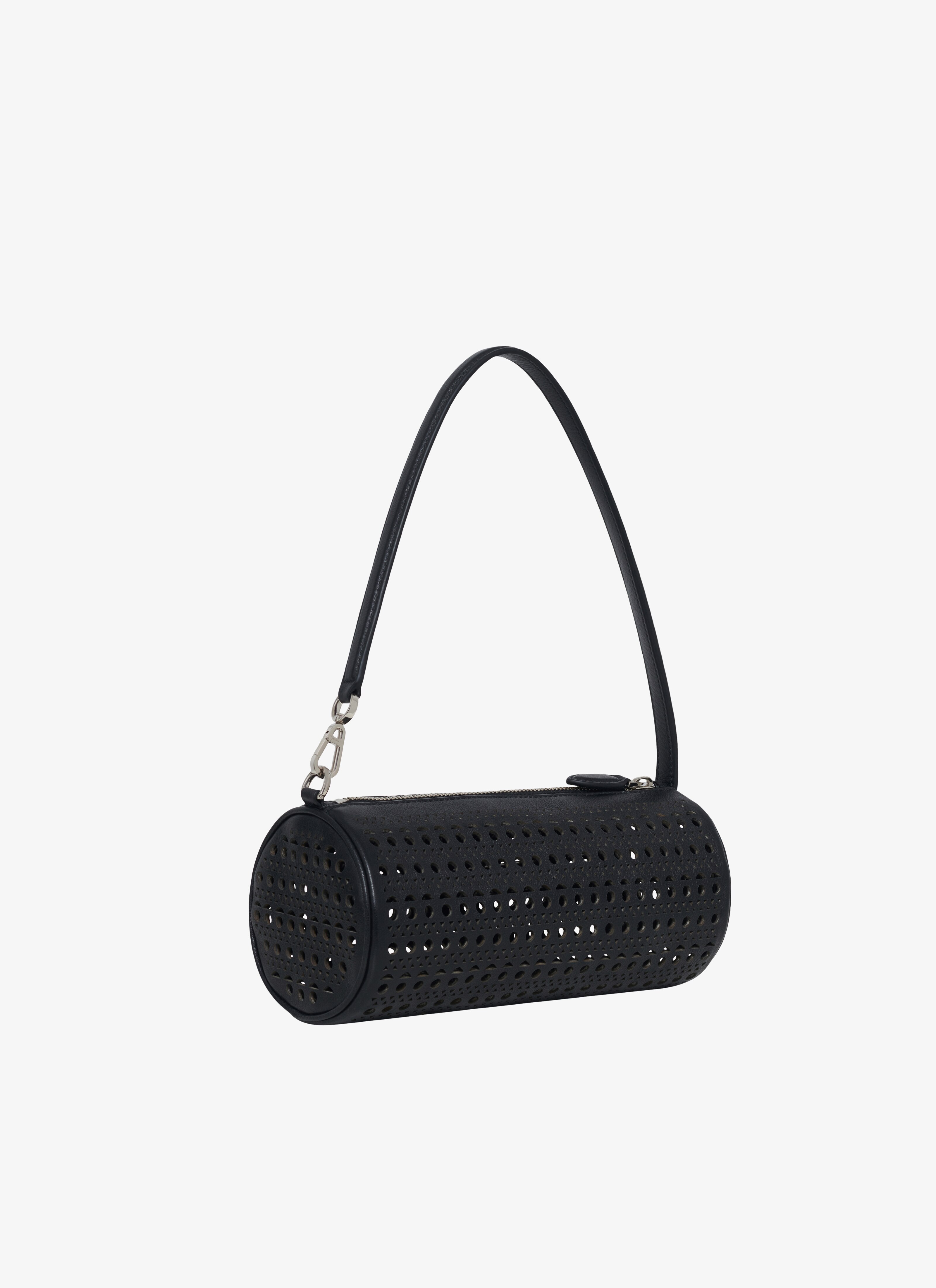 ALAÏA BLACK TUBE BAG IN CALFSKIN