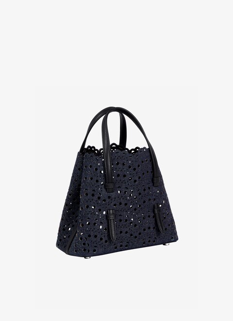 BORSA MINA 20 IN PELLE DI VITELLO VIENNE A ONDE - maison-alaia.com