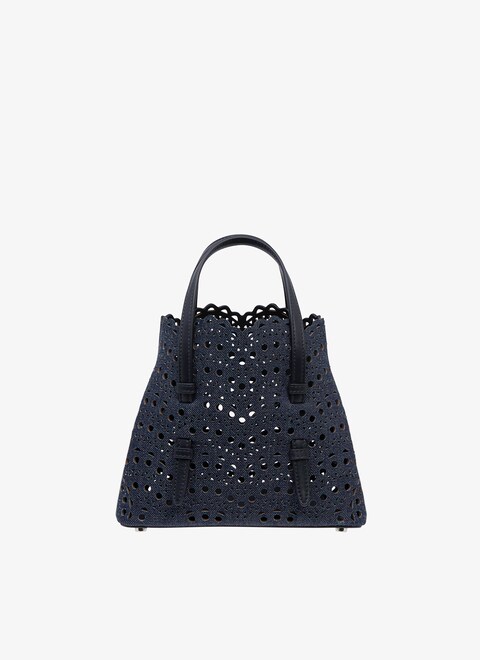 BORSA MINA 20 IN PELLE DI VITELLO VIENNE A ONDE - maison-alaia.com