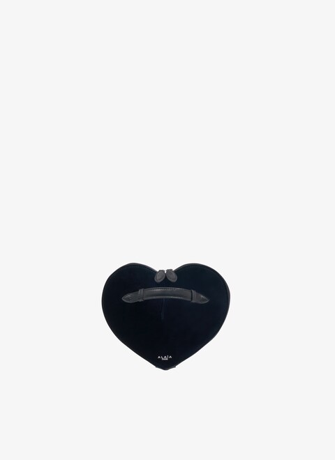 Le cœur Clutch aus Samt - maison-alaia.com