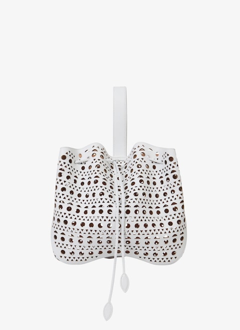 TASCHE ROSE MARIE 28 AUS KALBSLEDER MIT NEUEM VIENNE-MUSTER - maison-alaia.com