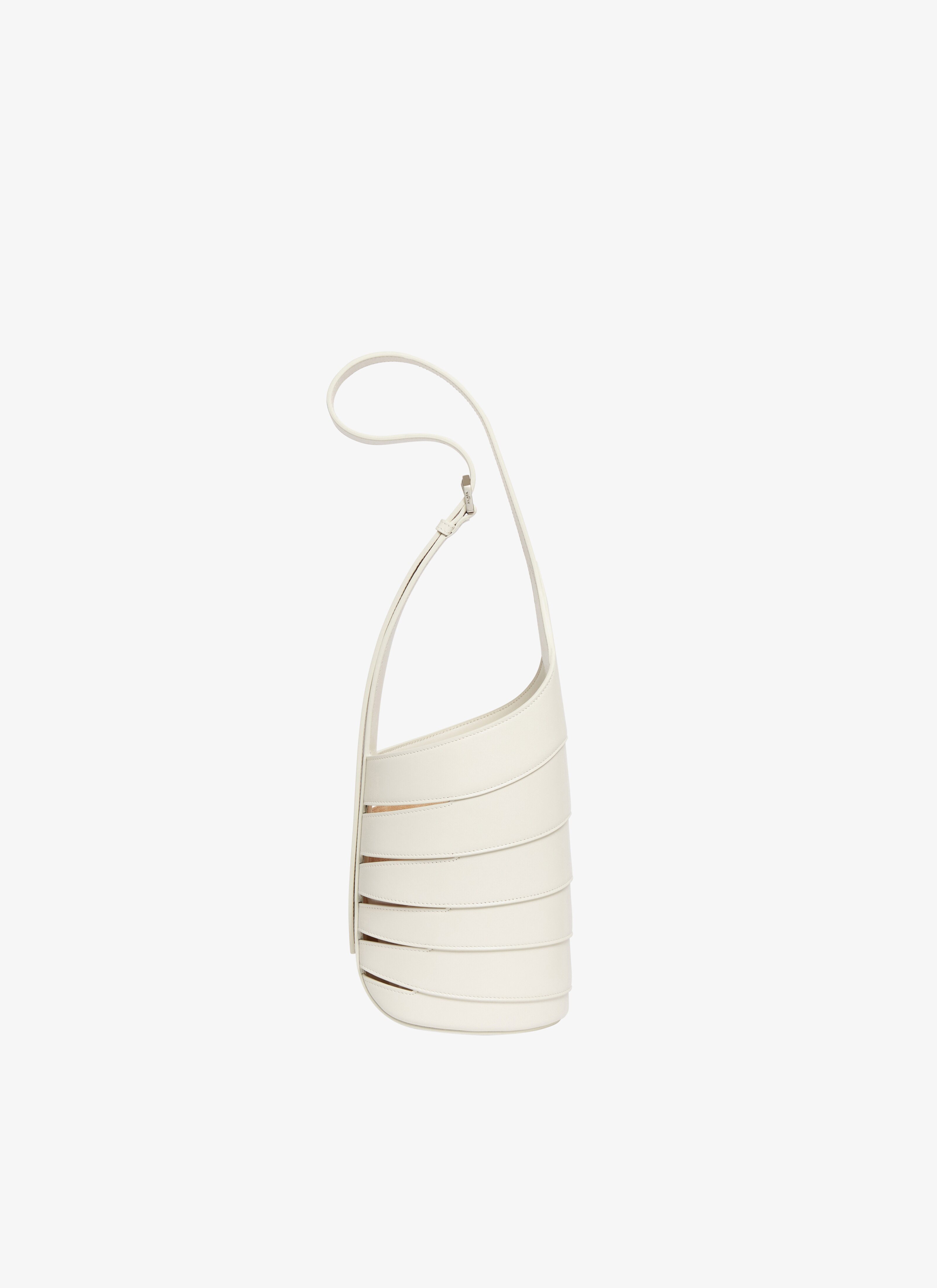 BABEL SMALL BAG IN GLOSSY SMOOTH CALFSKIN - maison-alaia.com