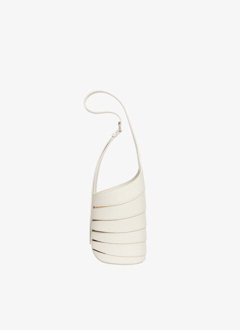 BABEL SMALL BAG IN GLOSSY SMOOTH CALFSKIN - maison-alaia.com