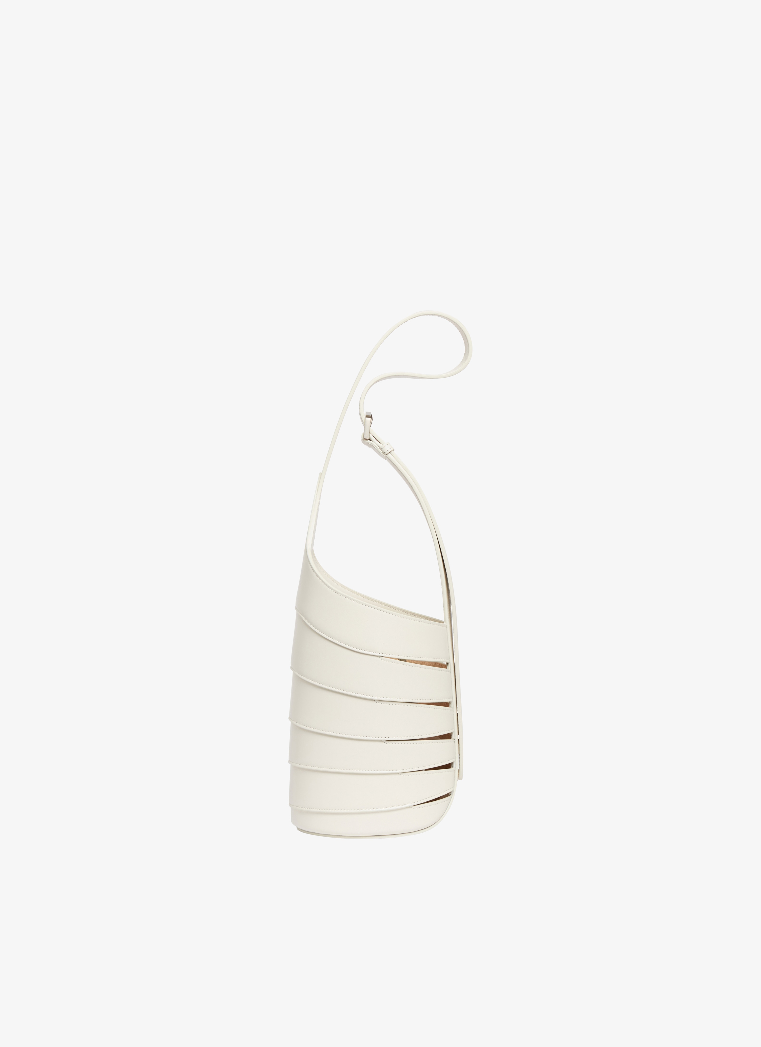 ALAÏA WHITE BABEL SMALL BAG IN GLOSSY SMOOTH CALFSKIN