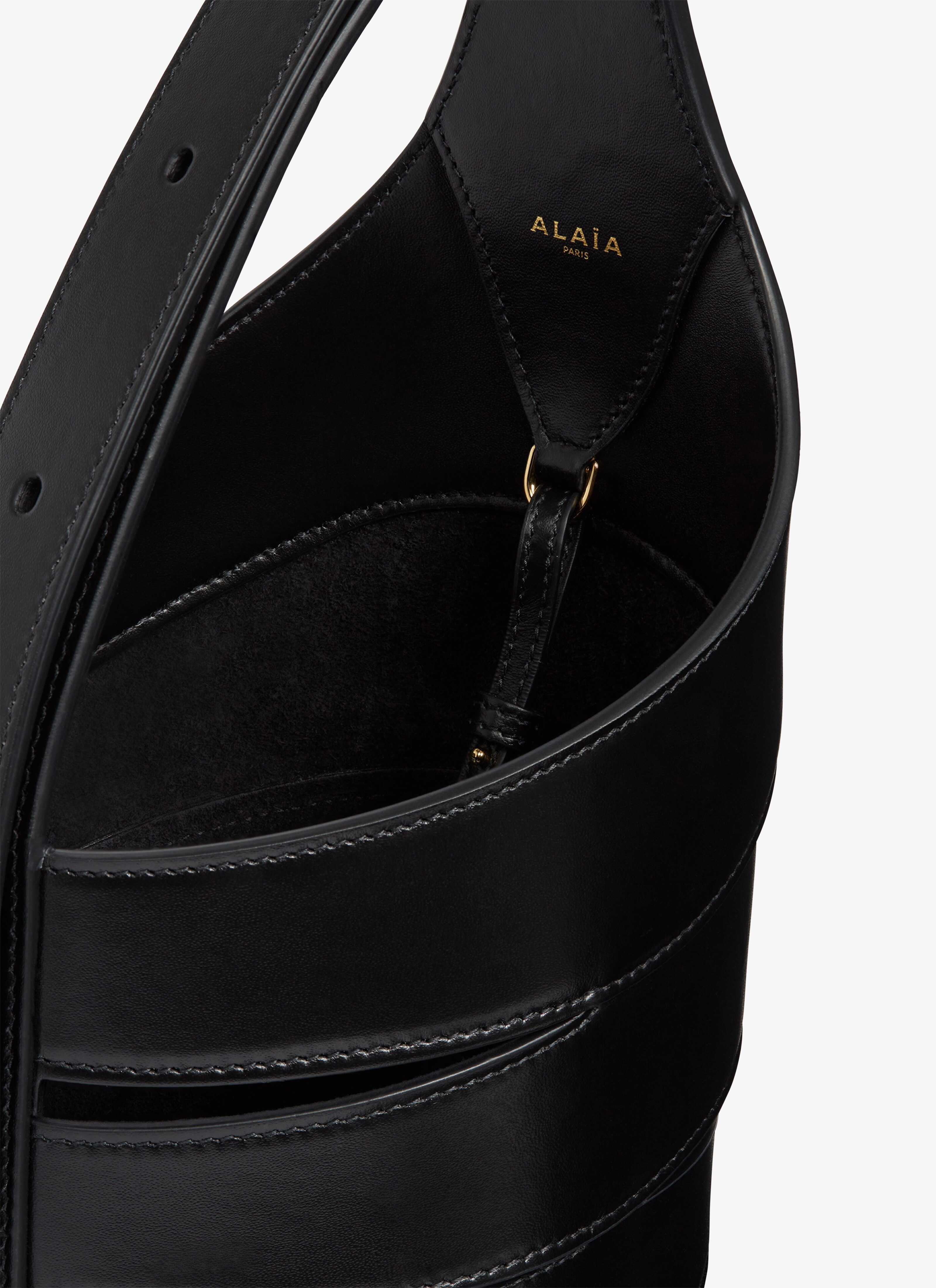 ALAÏA PETIT SAC BABEL EN CUIR NOIR
