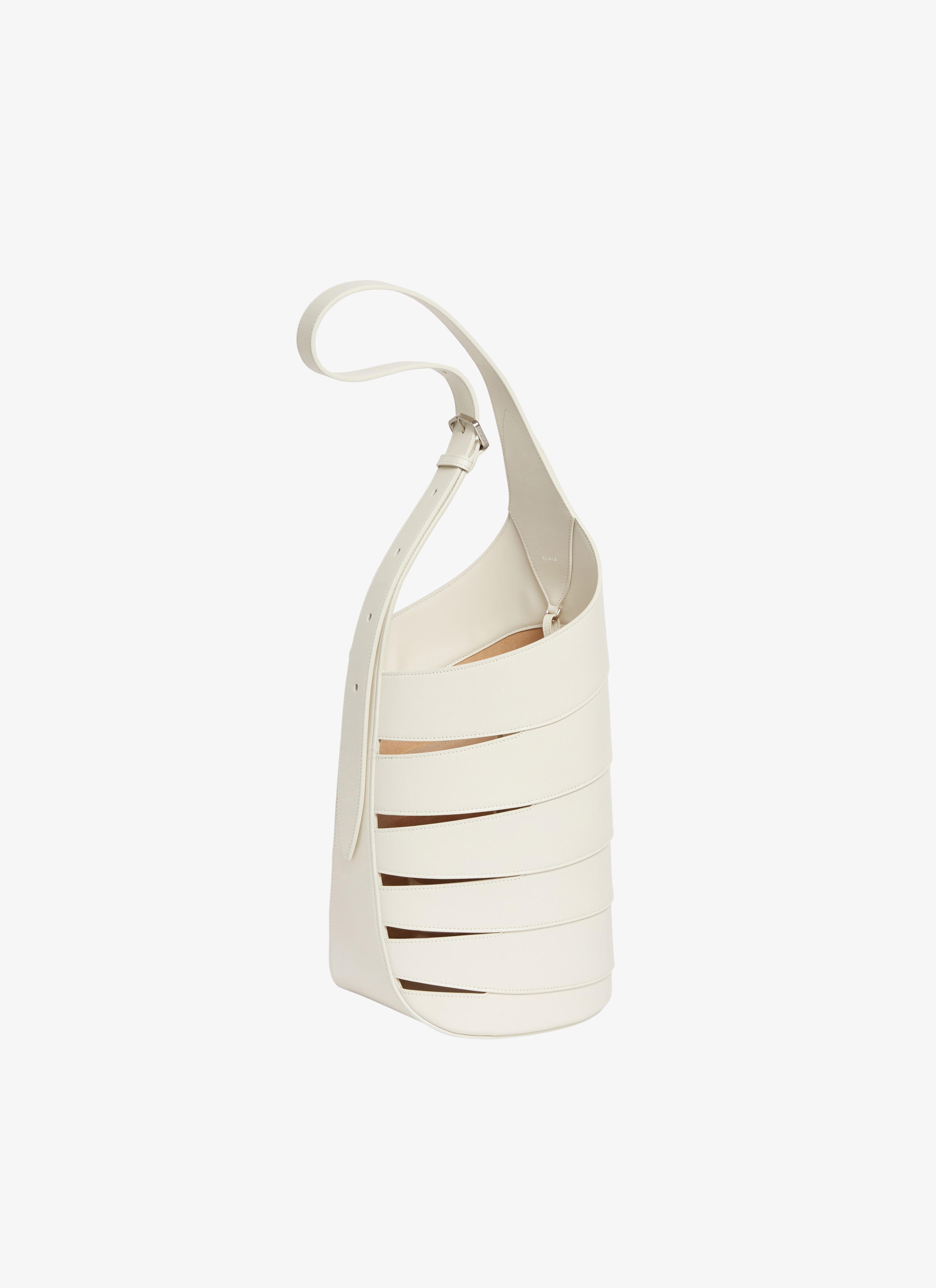 ALAÏA WHITE BABEL MEDIUM BAG IN CALFSKIN