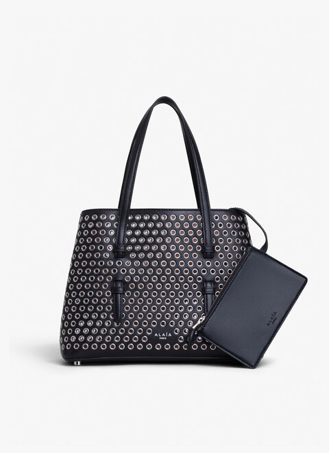 TASCHE MINA 25 AUS KALBSLEDER MIT VIENNE-WELLENMUSTER - maison-alaia.com