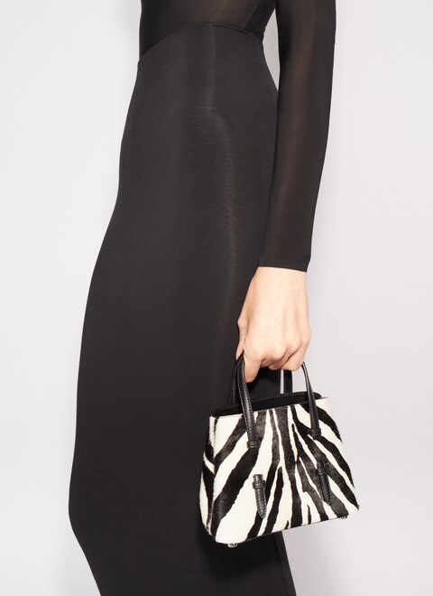 MINA 16 IN ZEBRA PRINT ON HAIRY CALFSKIN - maison-alaia.com