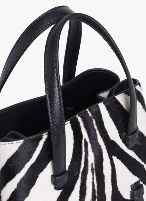MINA 20 IN ZEBRA PRINT ON HAIRY CALFSKIN - maison-alaia.com