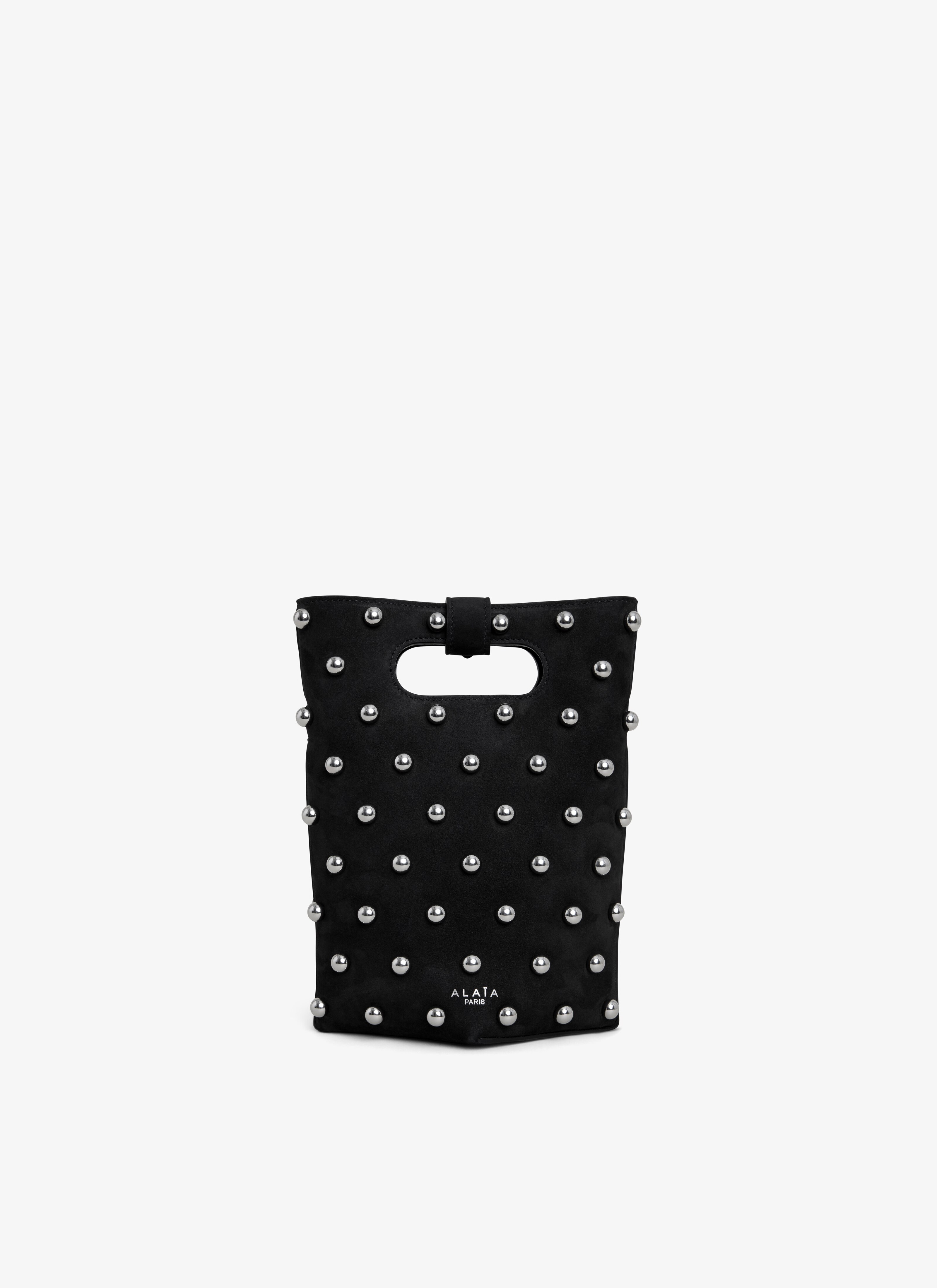 ALAÏA BLACK FOLDED SMALL BAG IN CALFSKIN