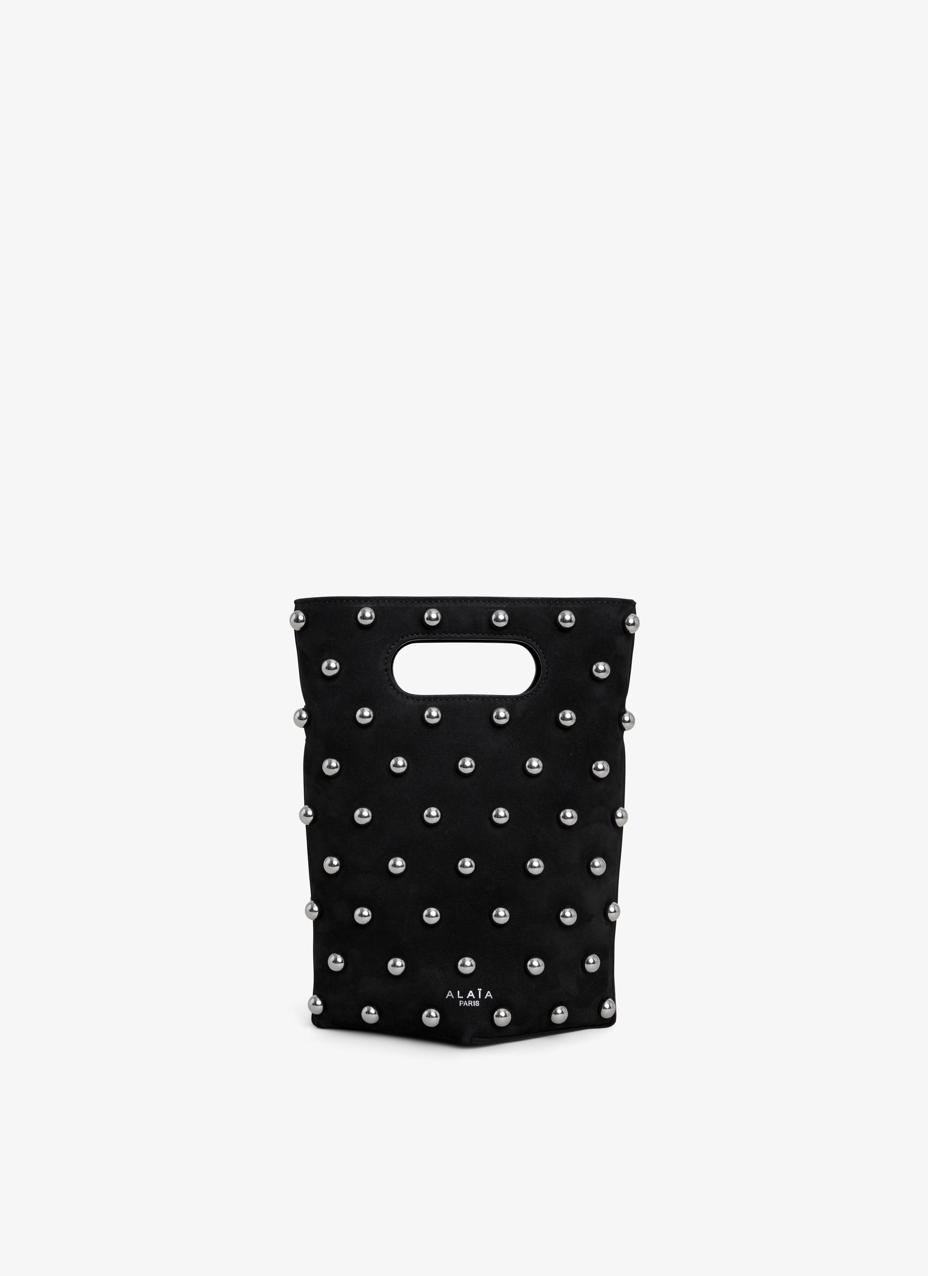 ALAÏA BLACK FOLDED SMALL BAG IN CALFSKIN