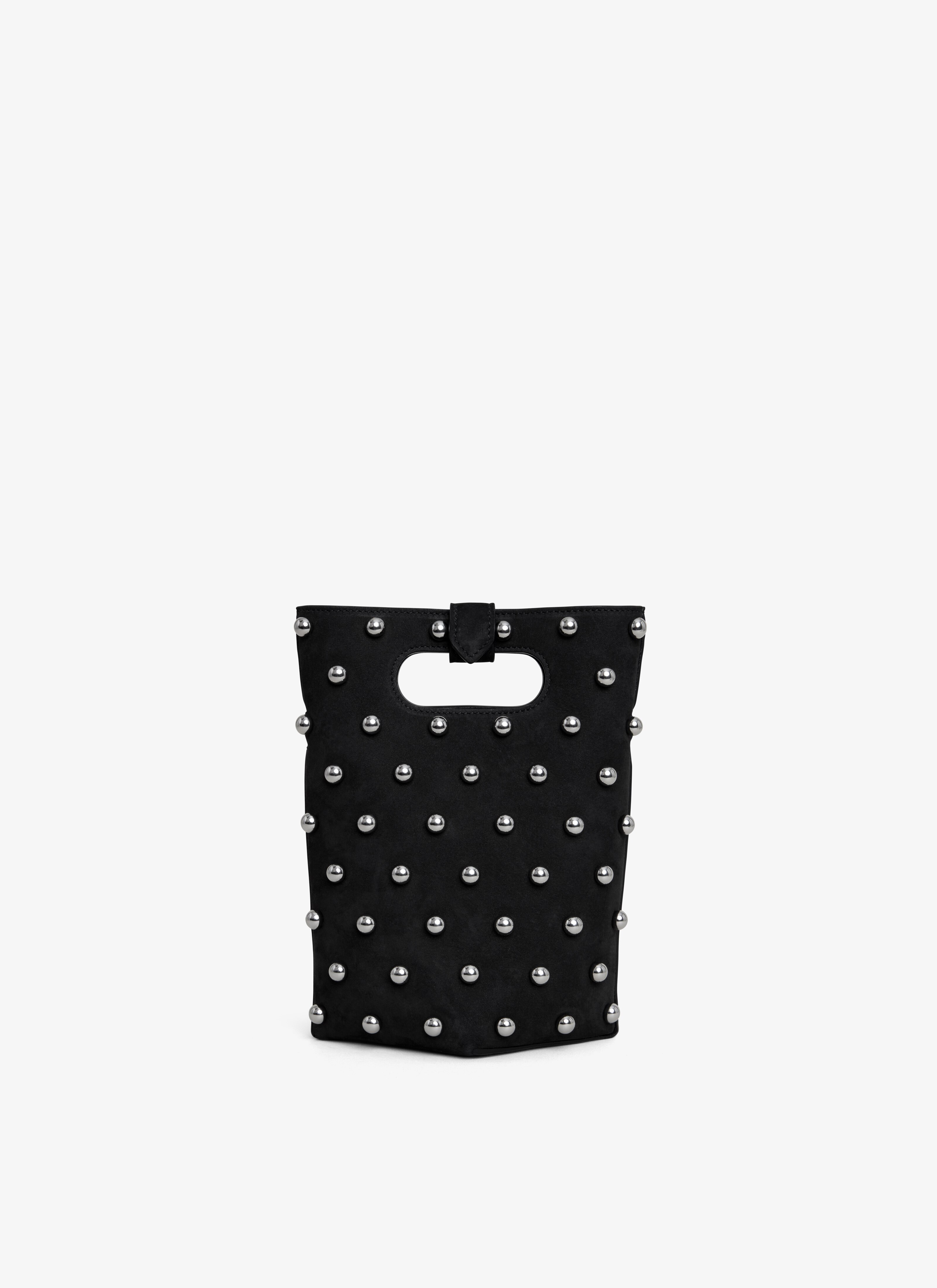 ALAÏA BLACK FOLDED SMALL BAG IN CALFSKIN