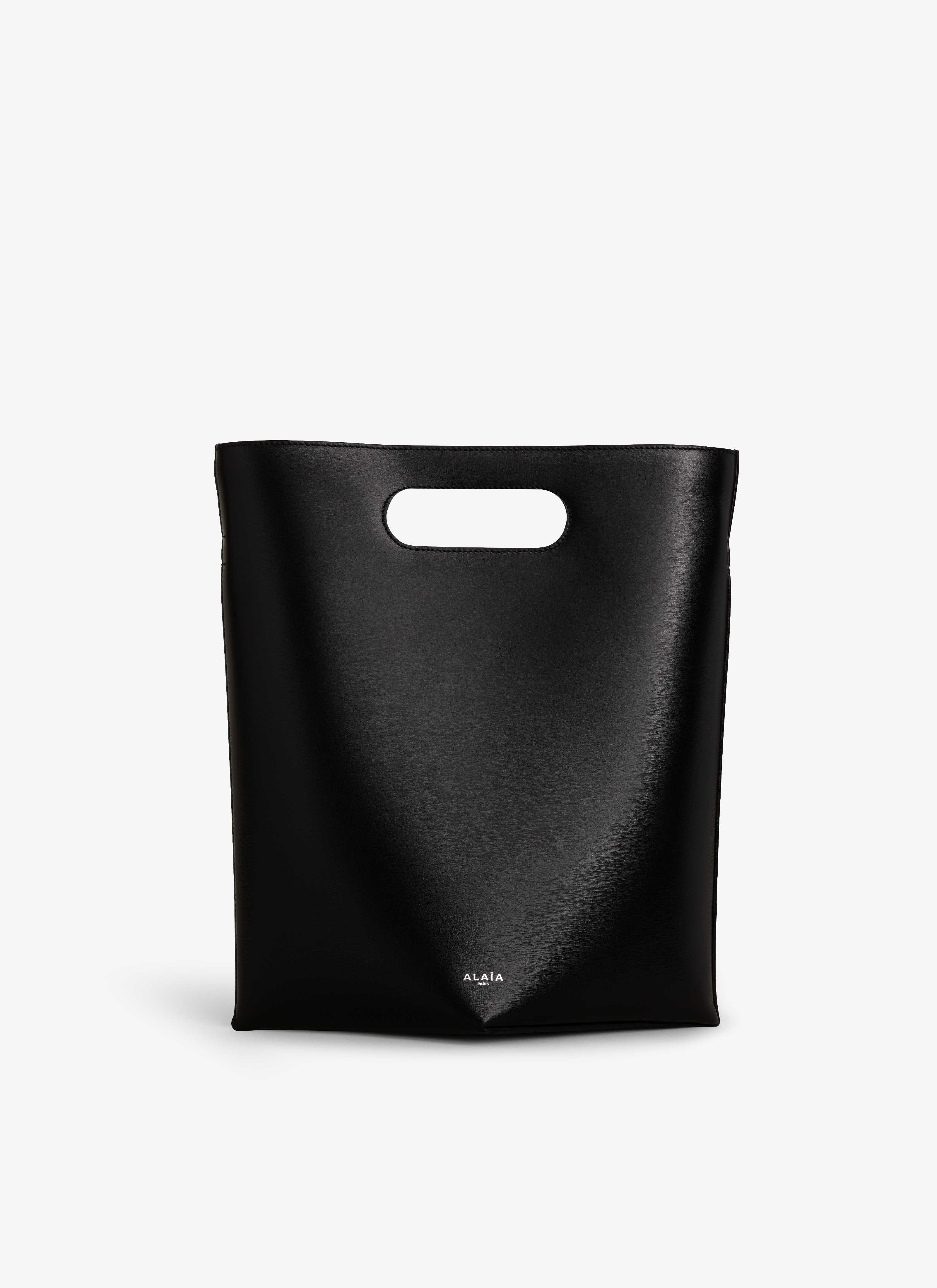 ALAÏA BLACK FOLDED BAG IN CALFSKIN