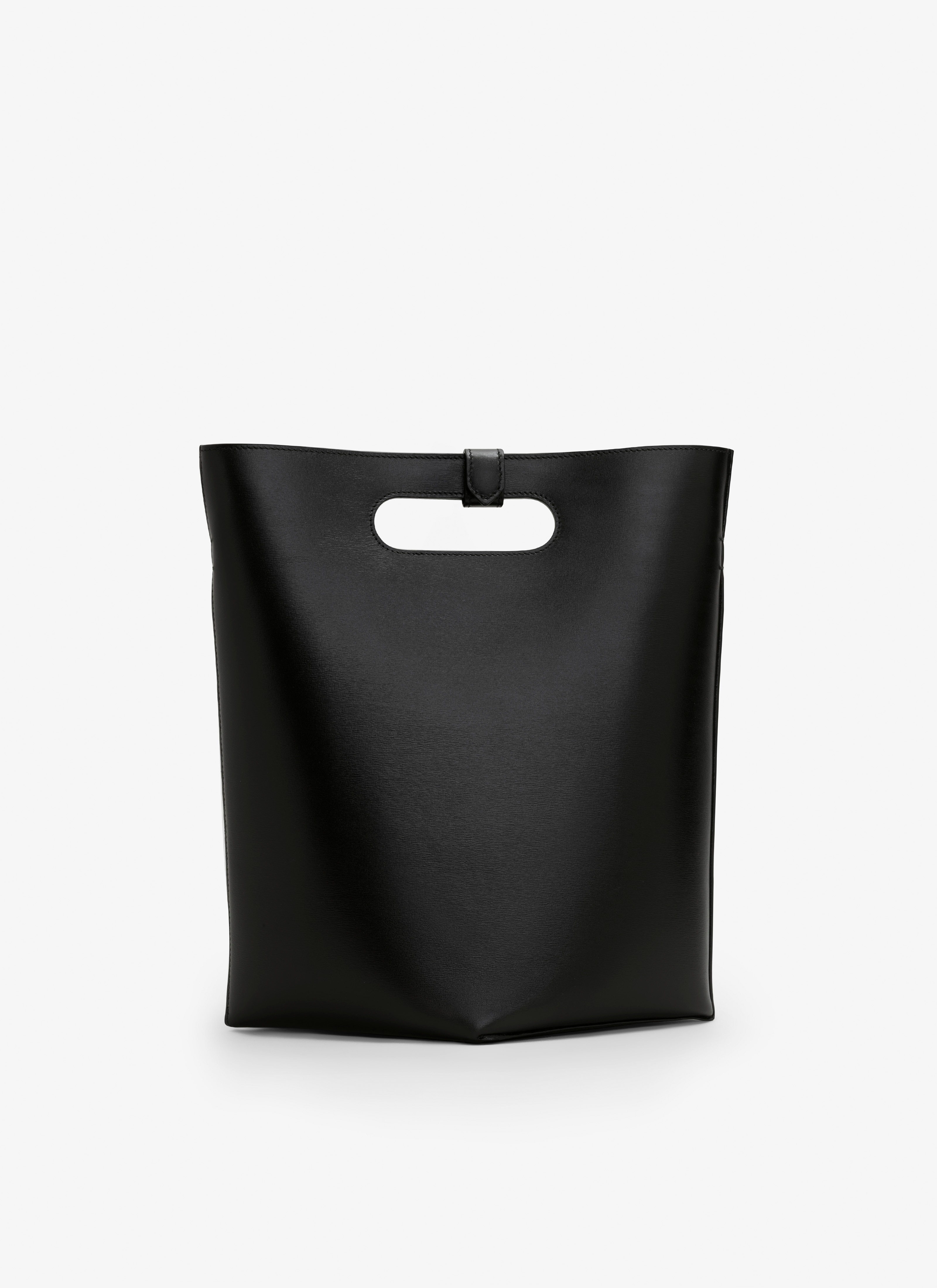 ALAÏA BLACK FOLDED BAG IN CALFSKIN
