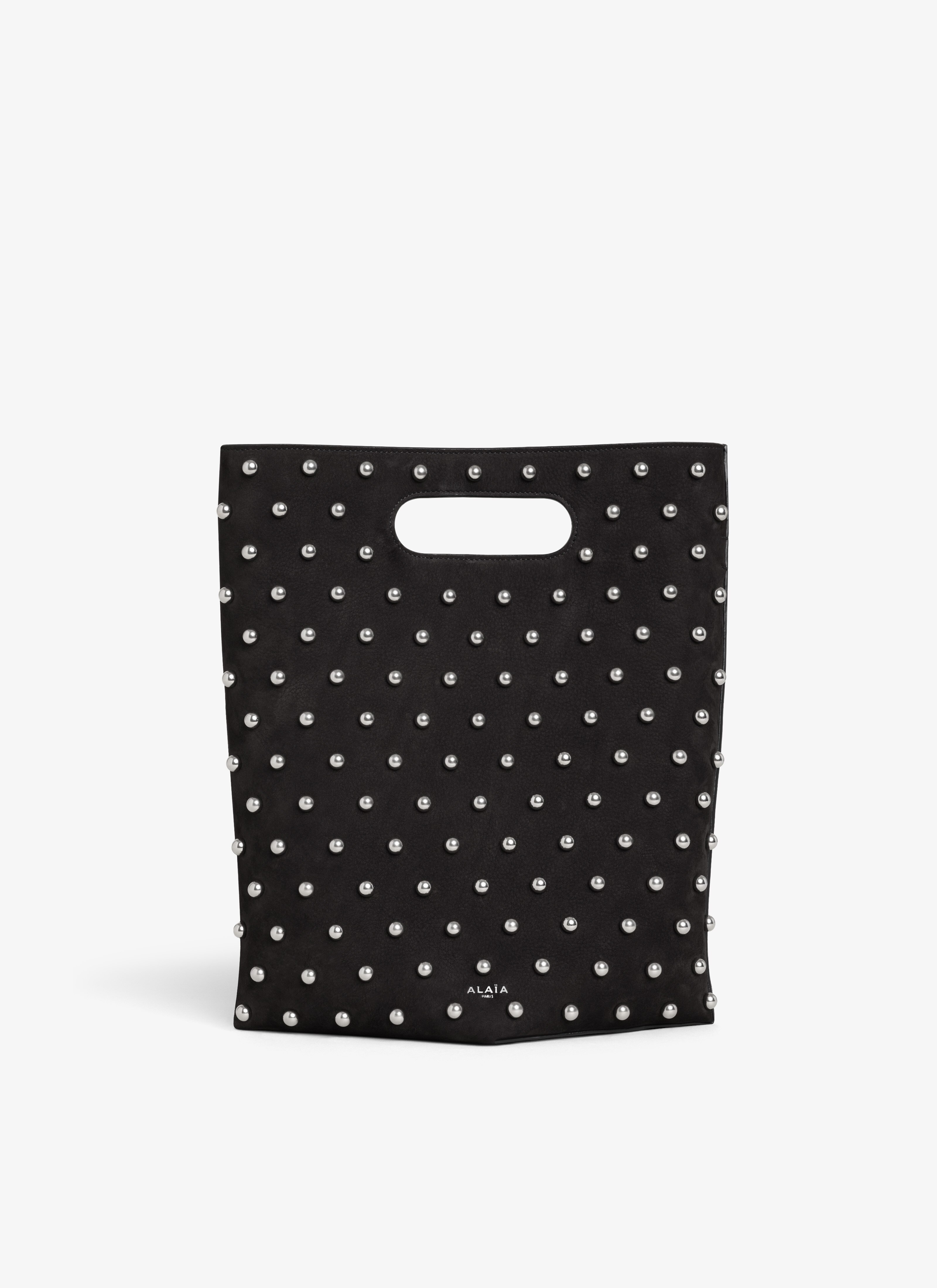ALAÏA BLACK FOLDED BAG IN CALFSKIN