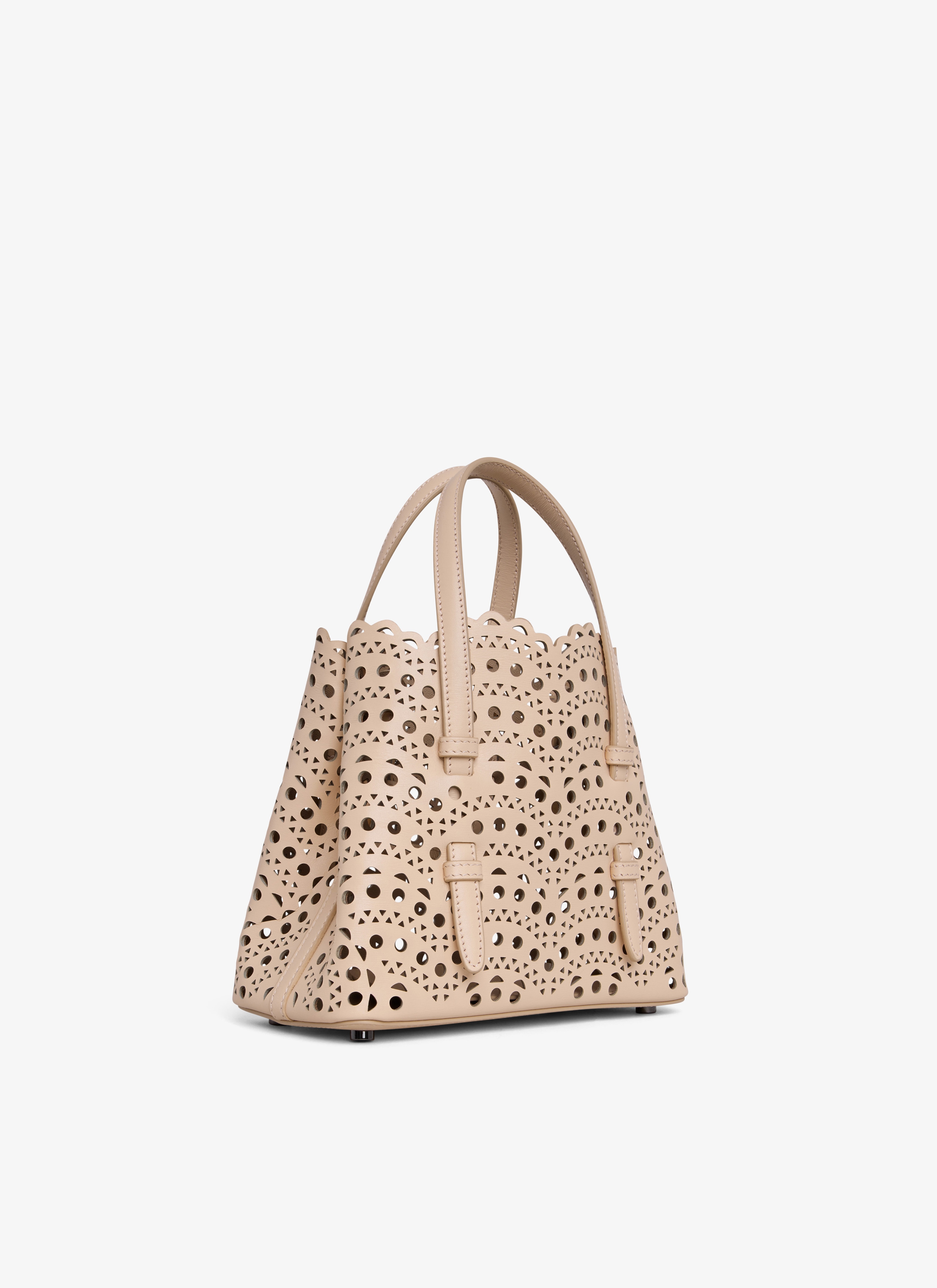 ALAÏA NUDE MINA 20 BAG IN VIENNE WAVE CALFSKIN