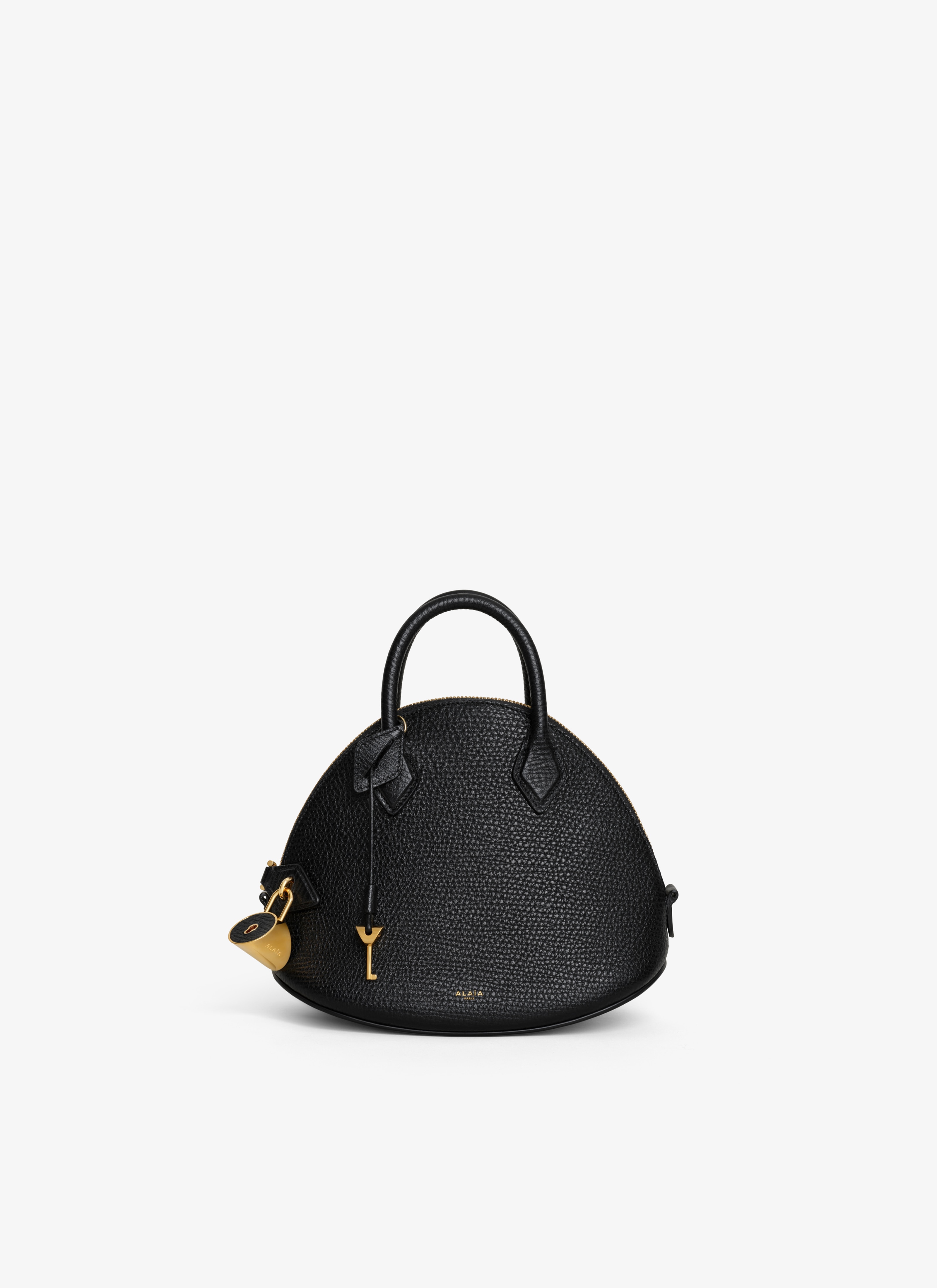 ALAÏA BLACK DOME 25 BAG IN CALFSKIN