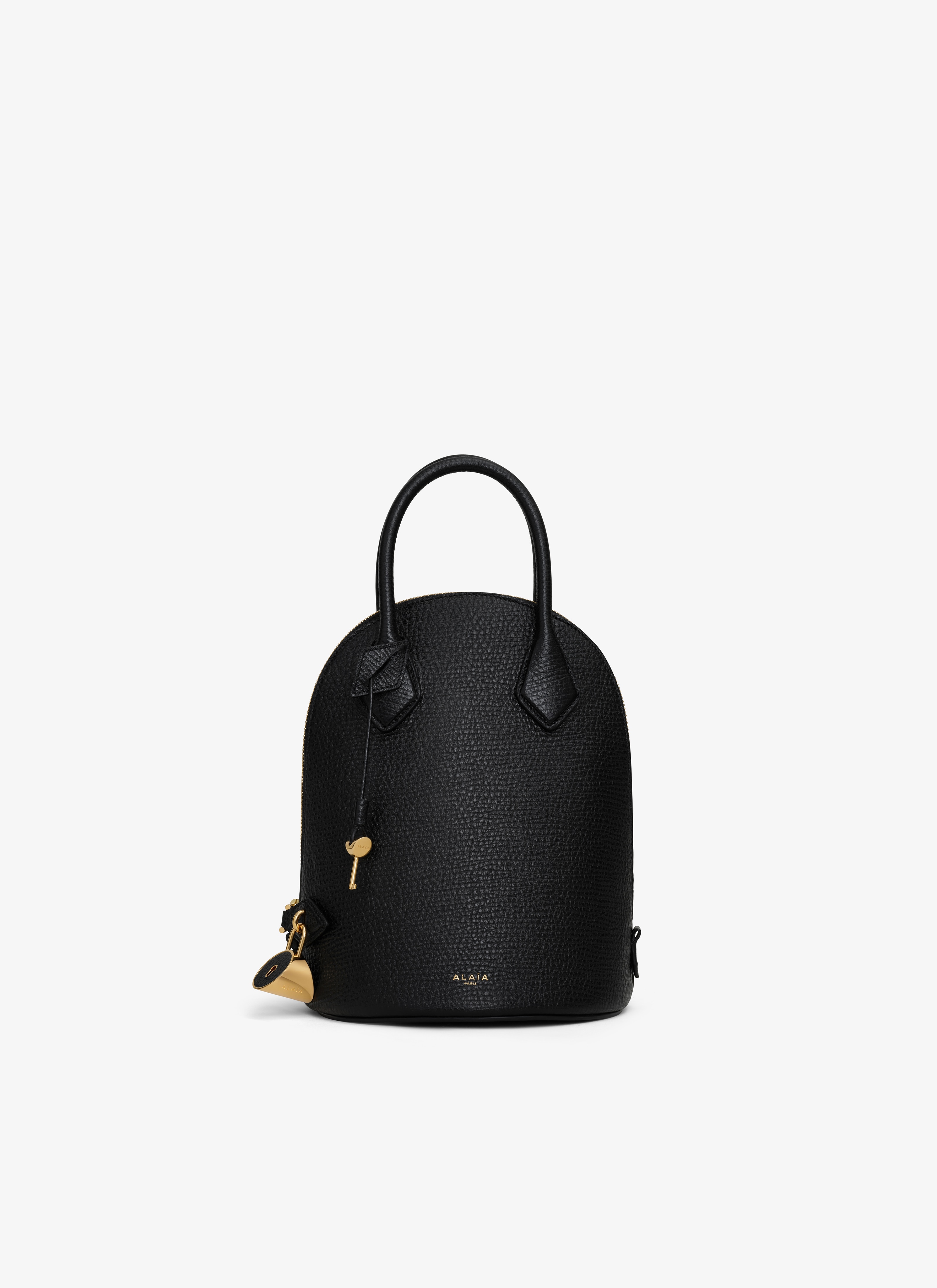 ALAÏA BLACK DOME 19 BAG IN CALFSKIN
