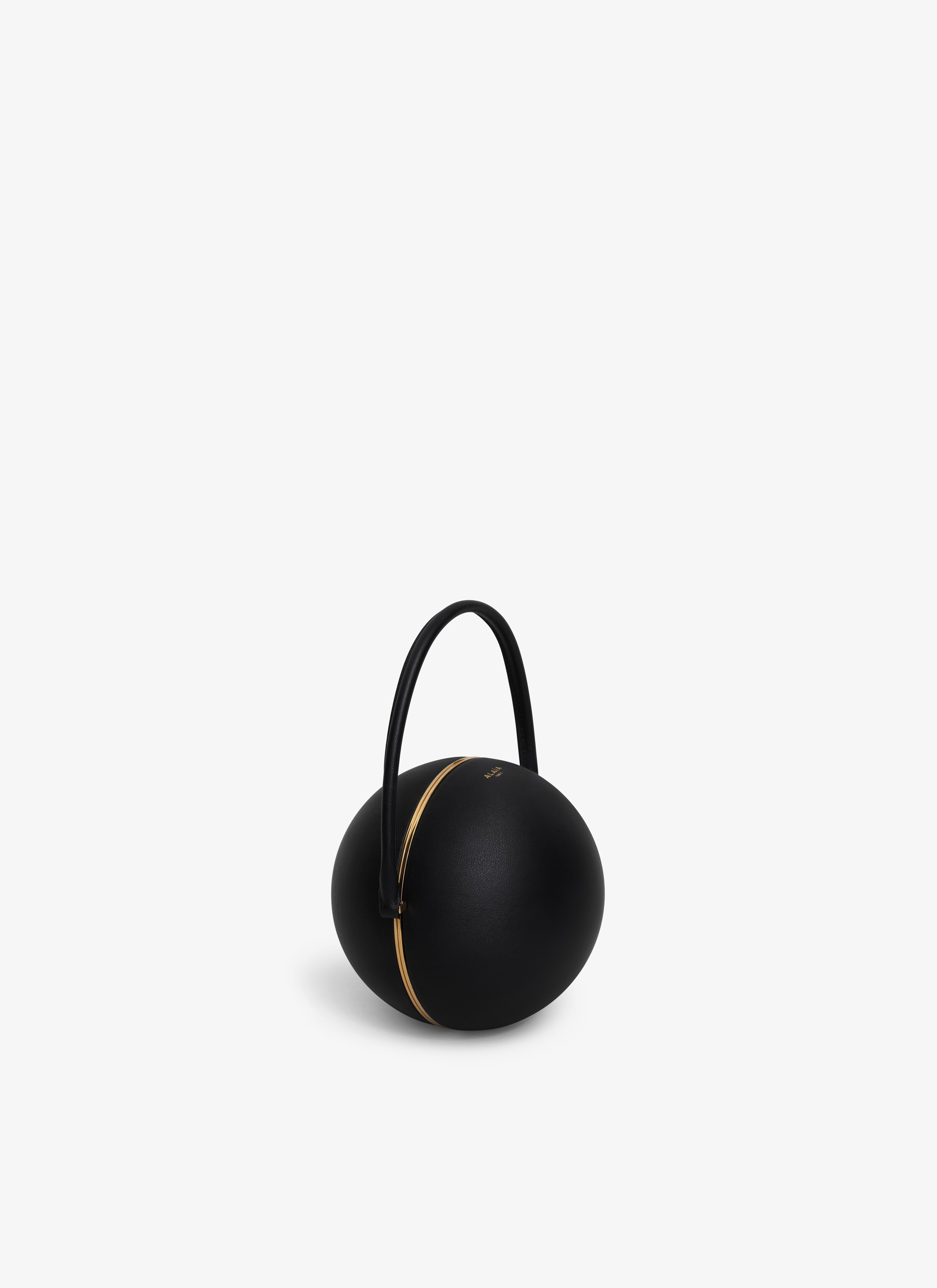 ALAÏA MINAUDIERE SPHERE EN CUIR
 NOIR
