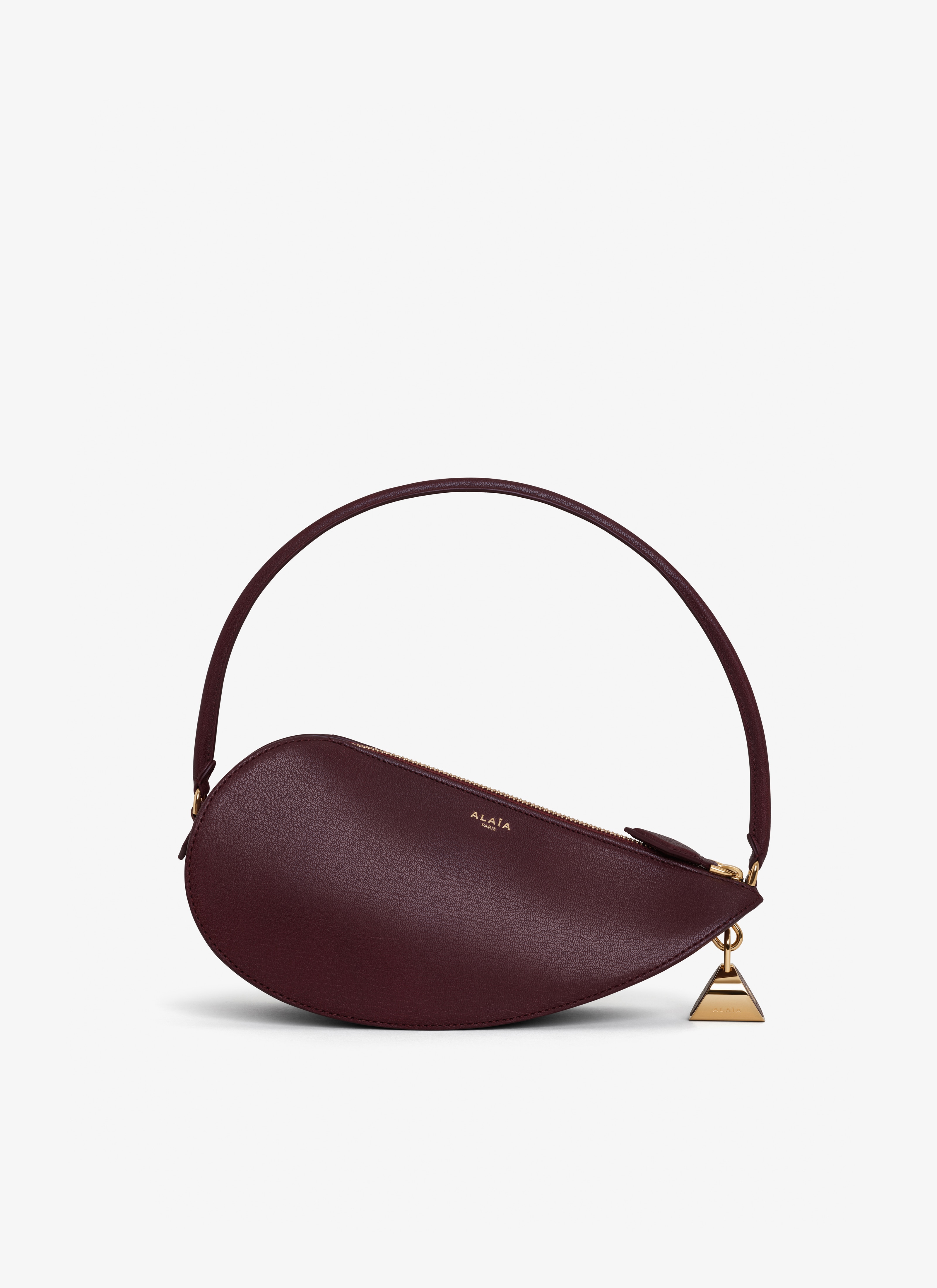 ALAÏA DARK RED LE DEMI-CŒUR 가죽 백