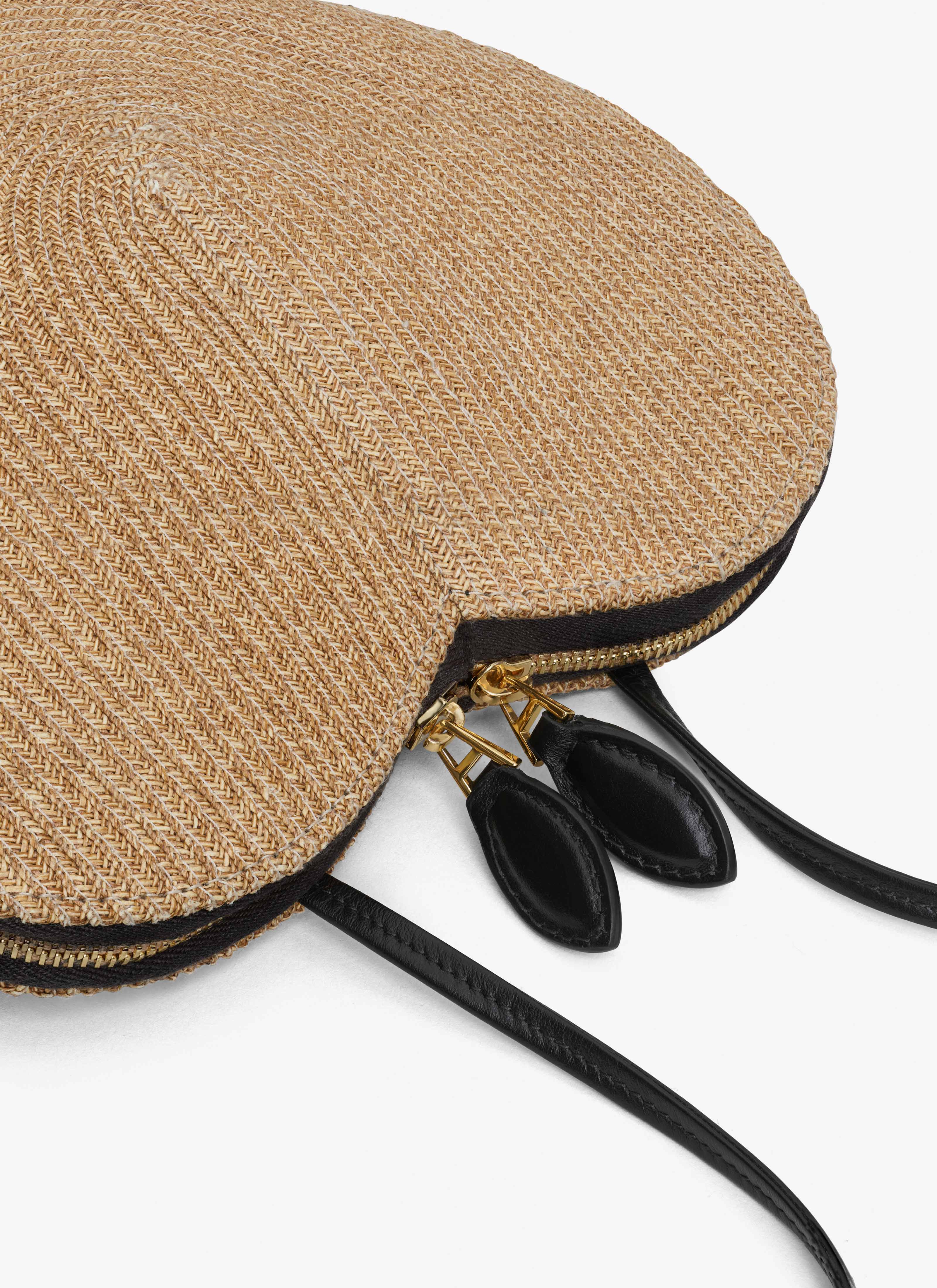 ALAÏA NATURAL LE CŒUR BAG IN PAPER STRAW
