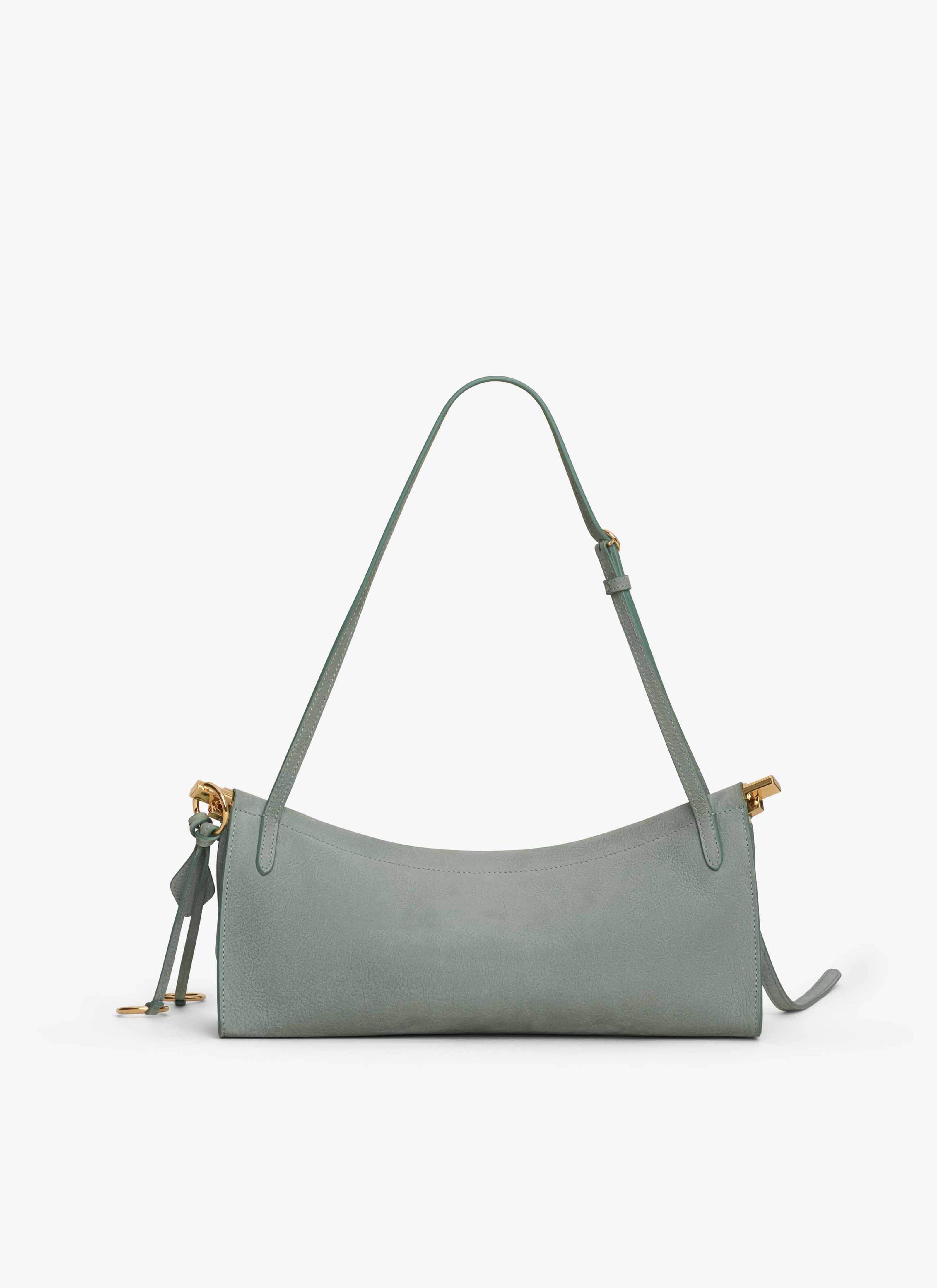 ALAÏA SAGE LE CLICK EAST WEST MEDIUM BAG IN NUBUCK