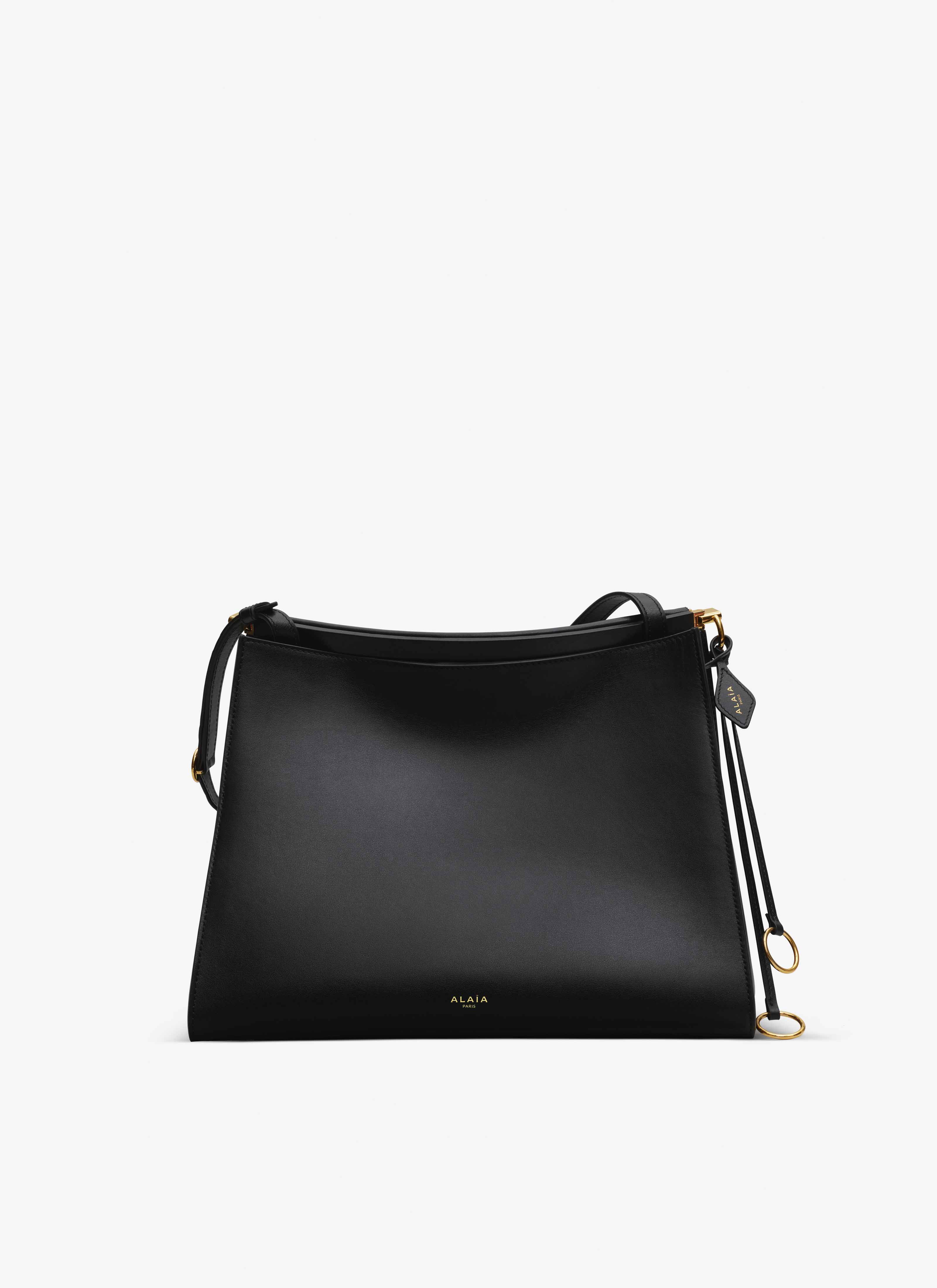 ALAÏA BLACK LE CLICK MEDIUM SQUARE BAG IN CALFSKIN