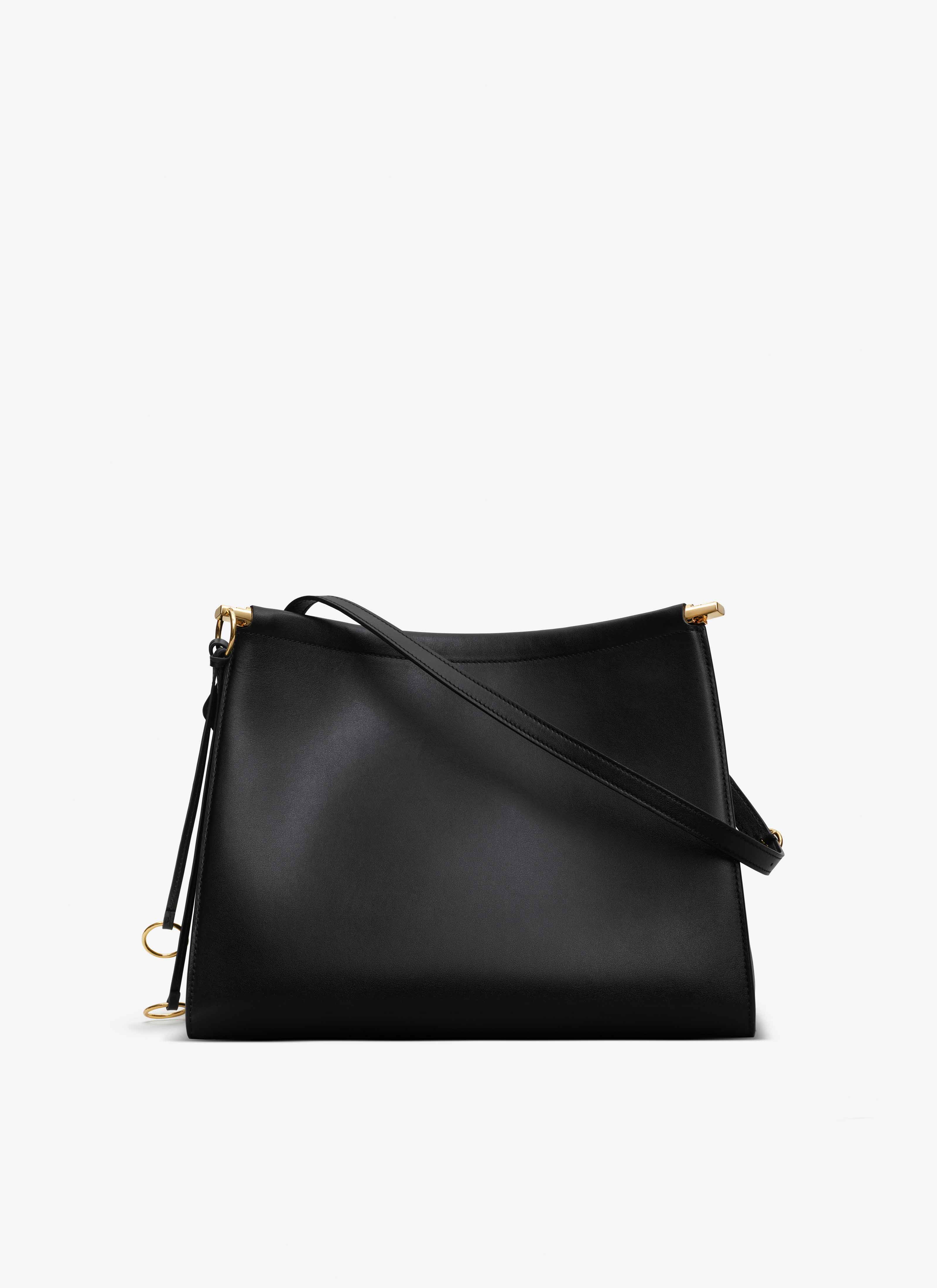 ALAÏA BLACK LE CLICK MEDIUM SQUARE BAG IN CALFSKIN