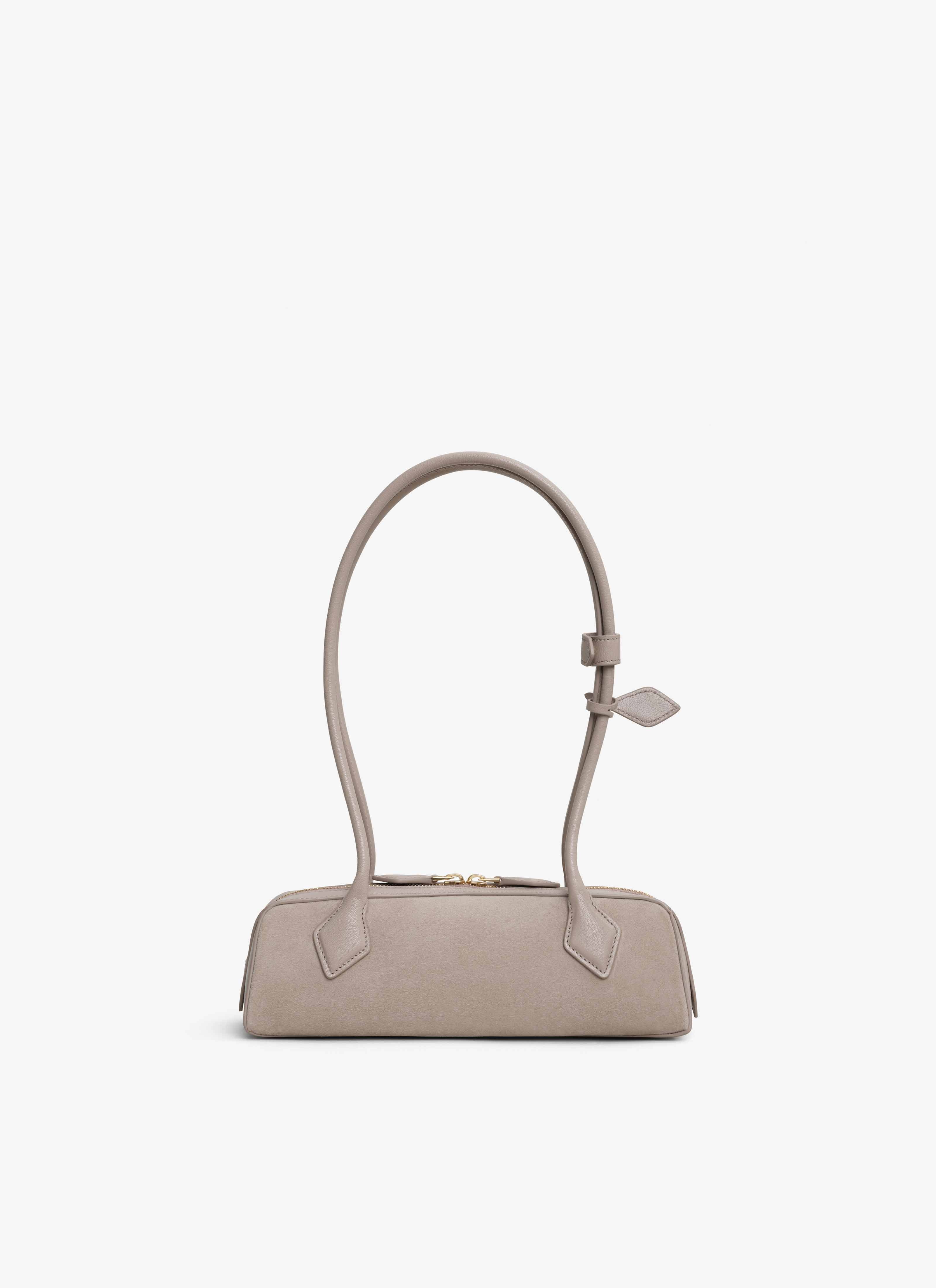 ALAÏA GREGE LE TECKEL SMALL BI-MATERIAL BAG IN LEATHER