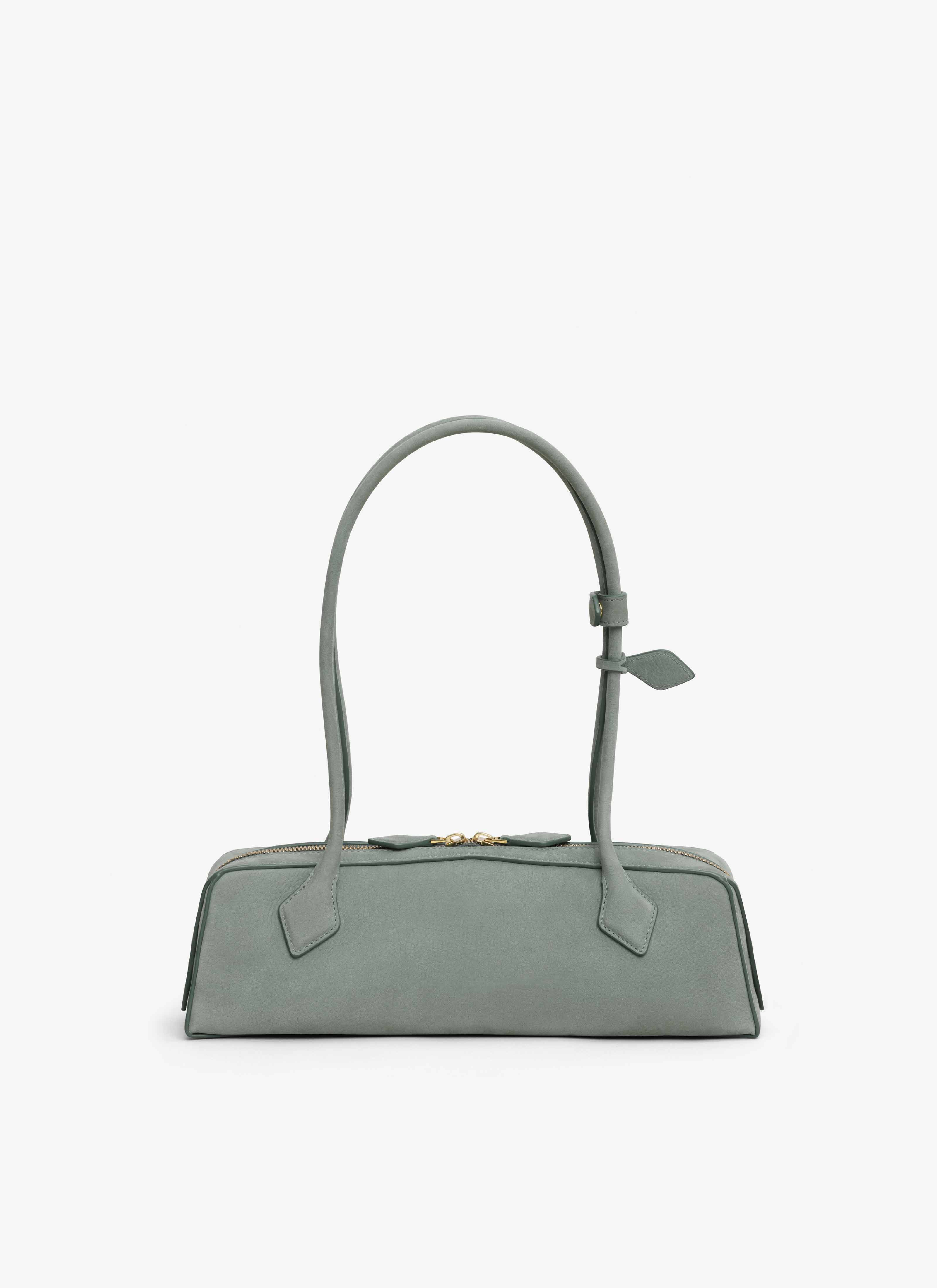 ALAÏA SAGE LE TECKEL MEDIUM BAG IN NUBUCK