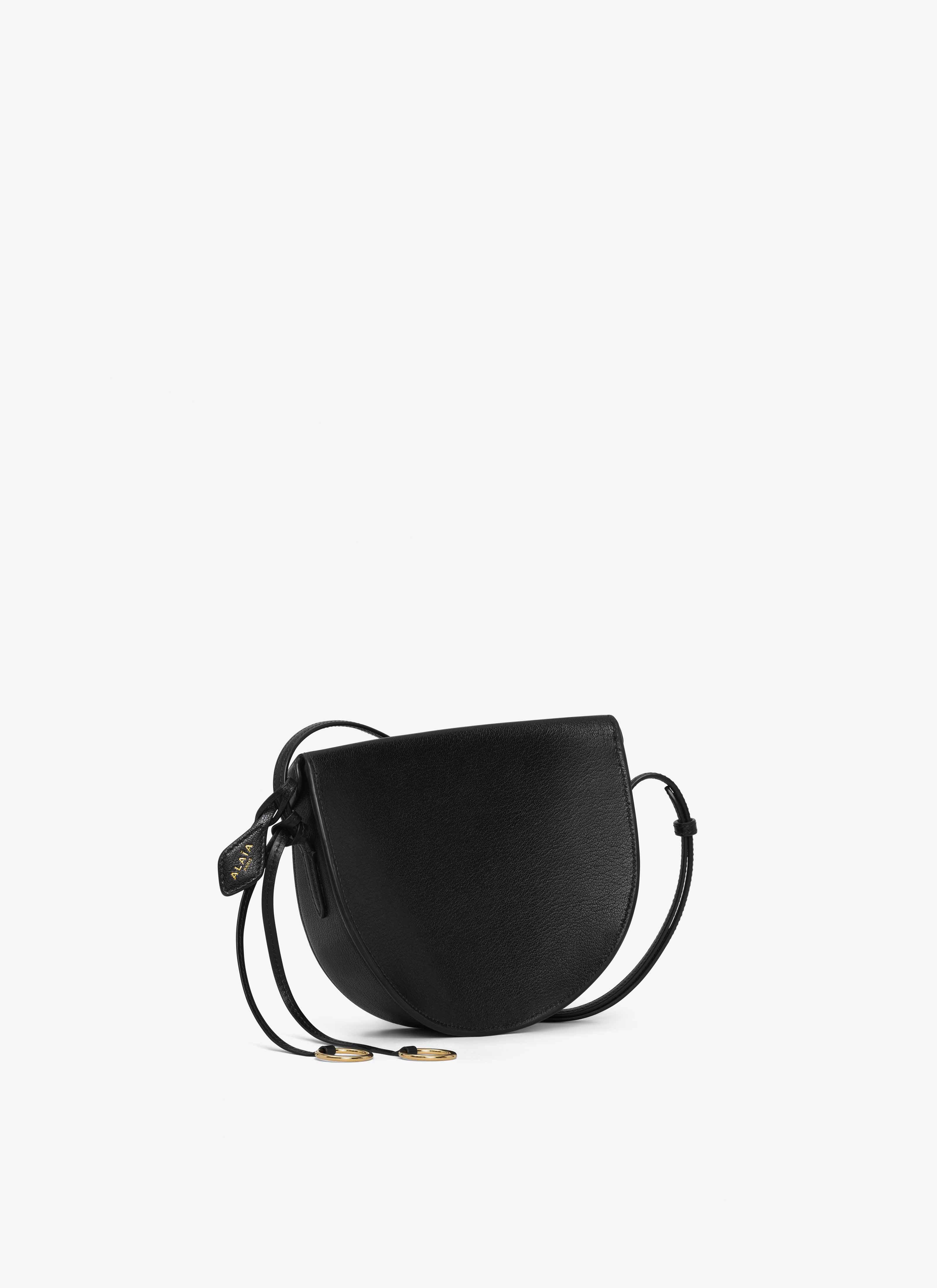 ALAÏA BLACK HIP BAG IN GOATSKIN