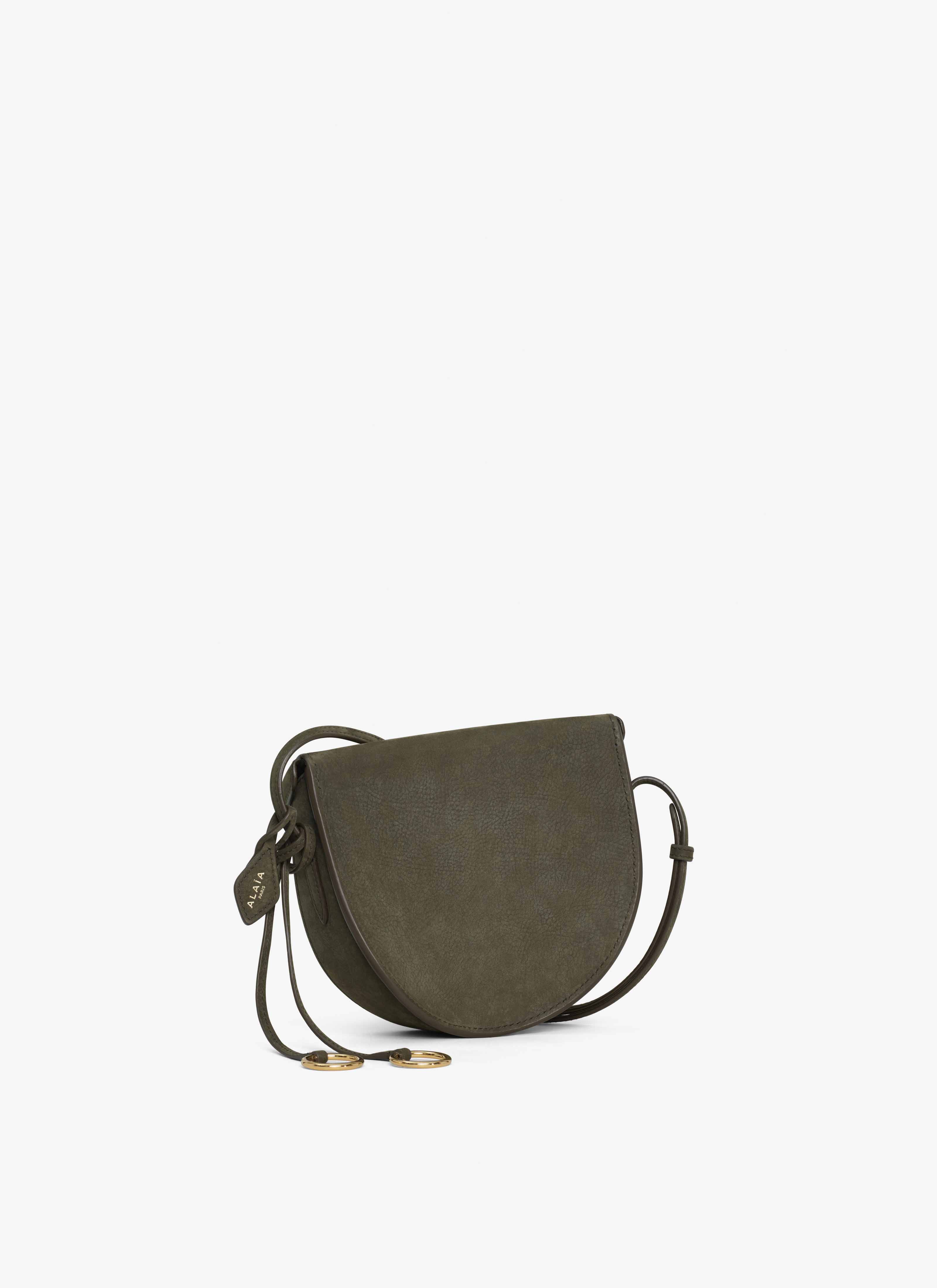 ALAÏA KHAKI HIP BAG IN NUBUCK