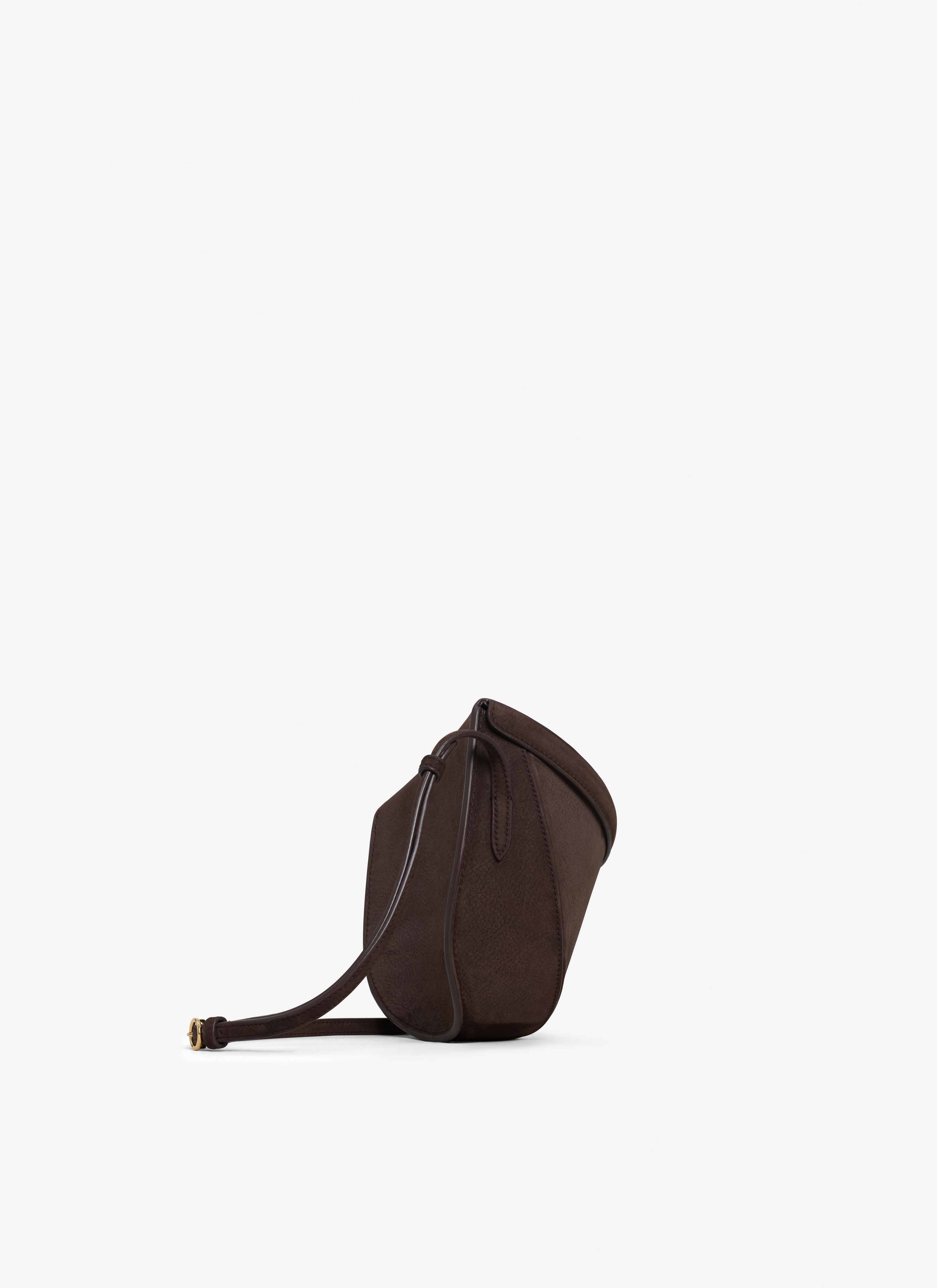ALAÏA MARSUPIO IN NABUK MARRONE SCURO