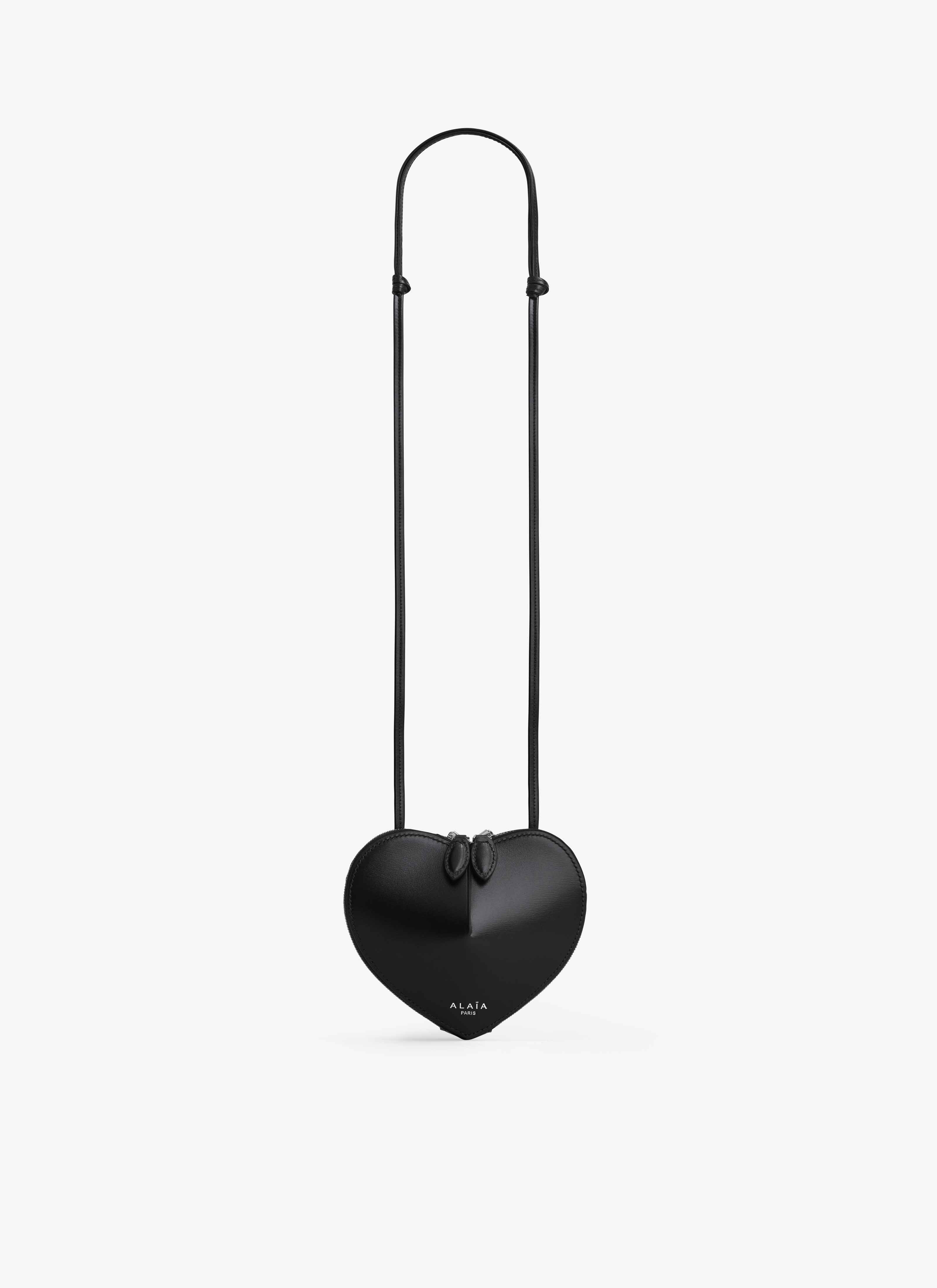ALAÏA BLACK LE CŒUR SMALL BAG IN CALFSKIN